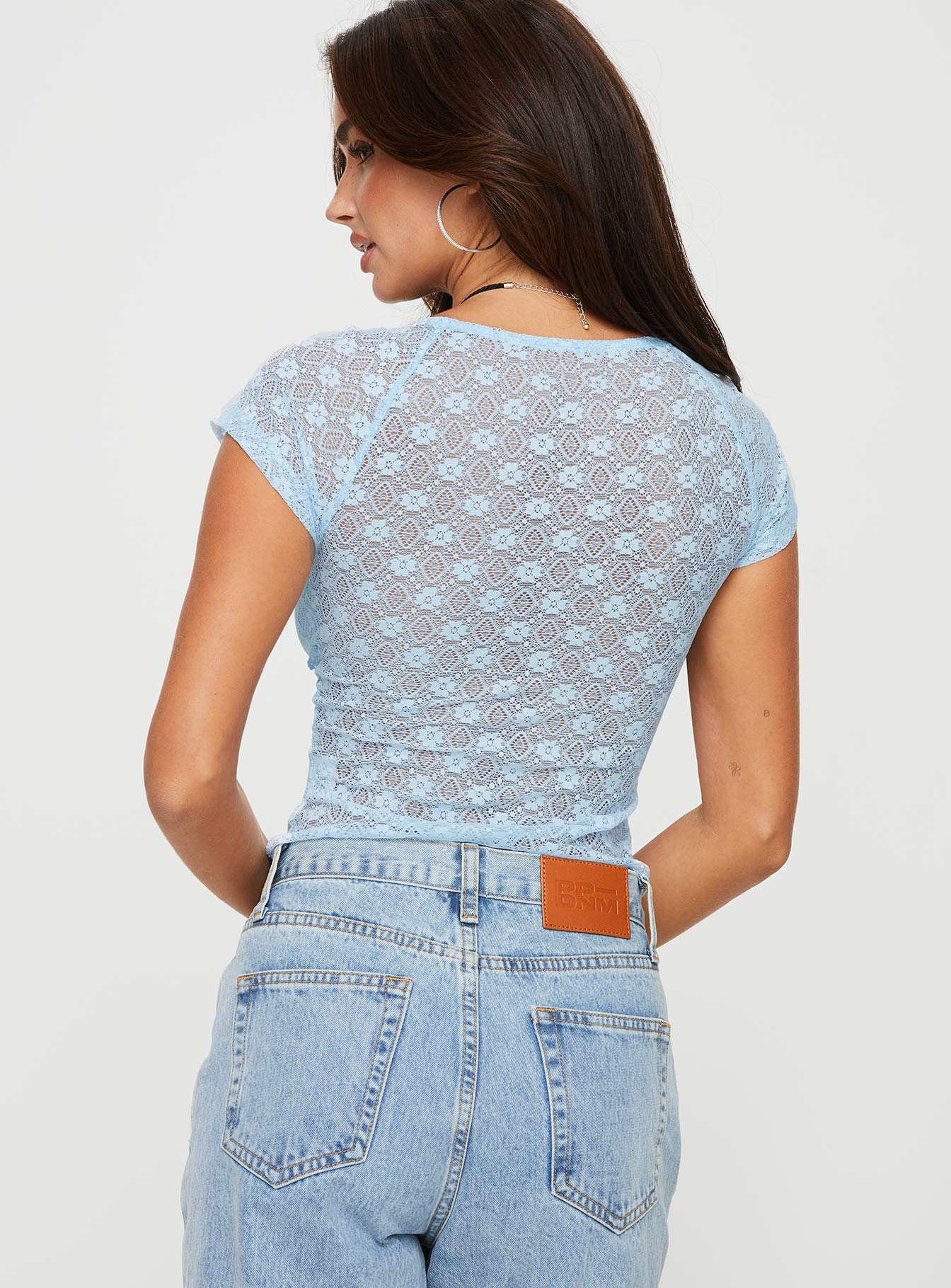 Stangard Lace Top Blue Free Shipping Eastbay