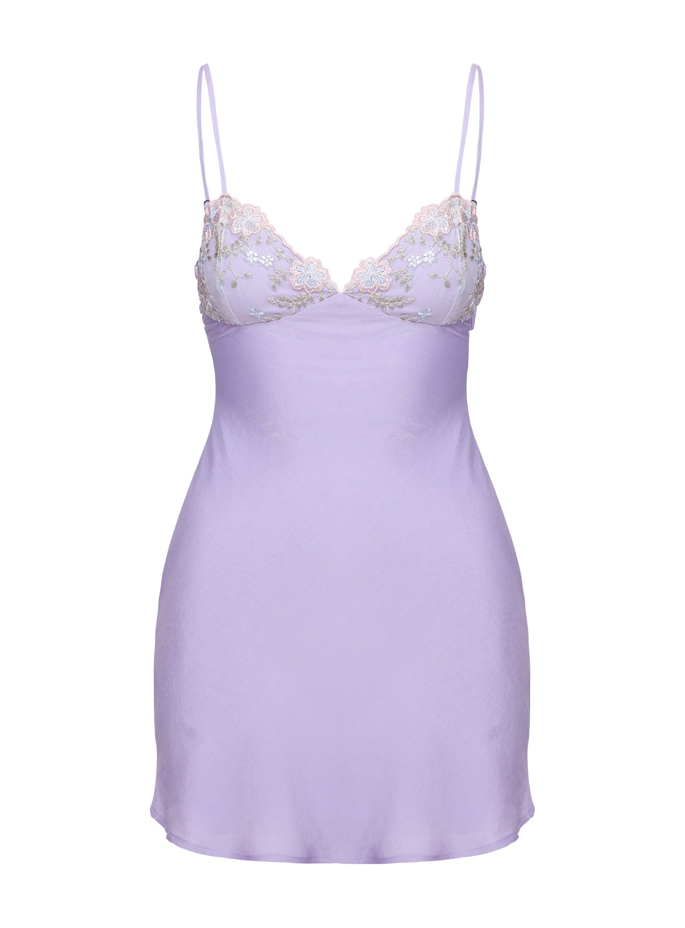 Hintz Satin Mini Dress Lilac Outlet Classic