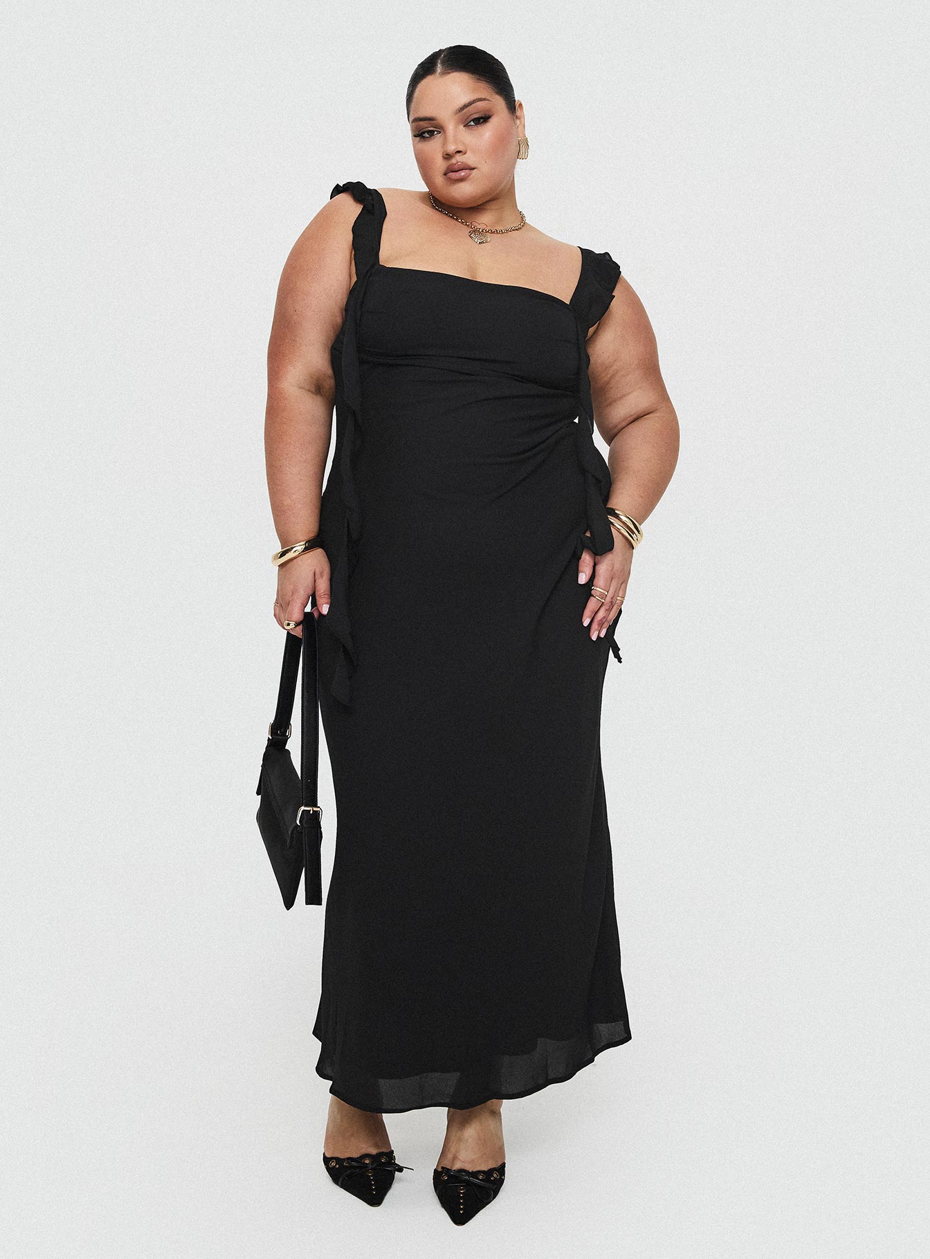 Lanai Maxi Dress Black Curve Buy Cheap 100% Guaranteed