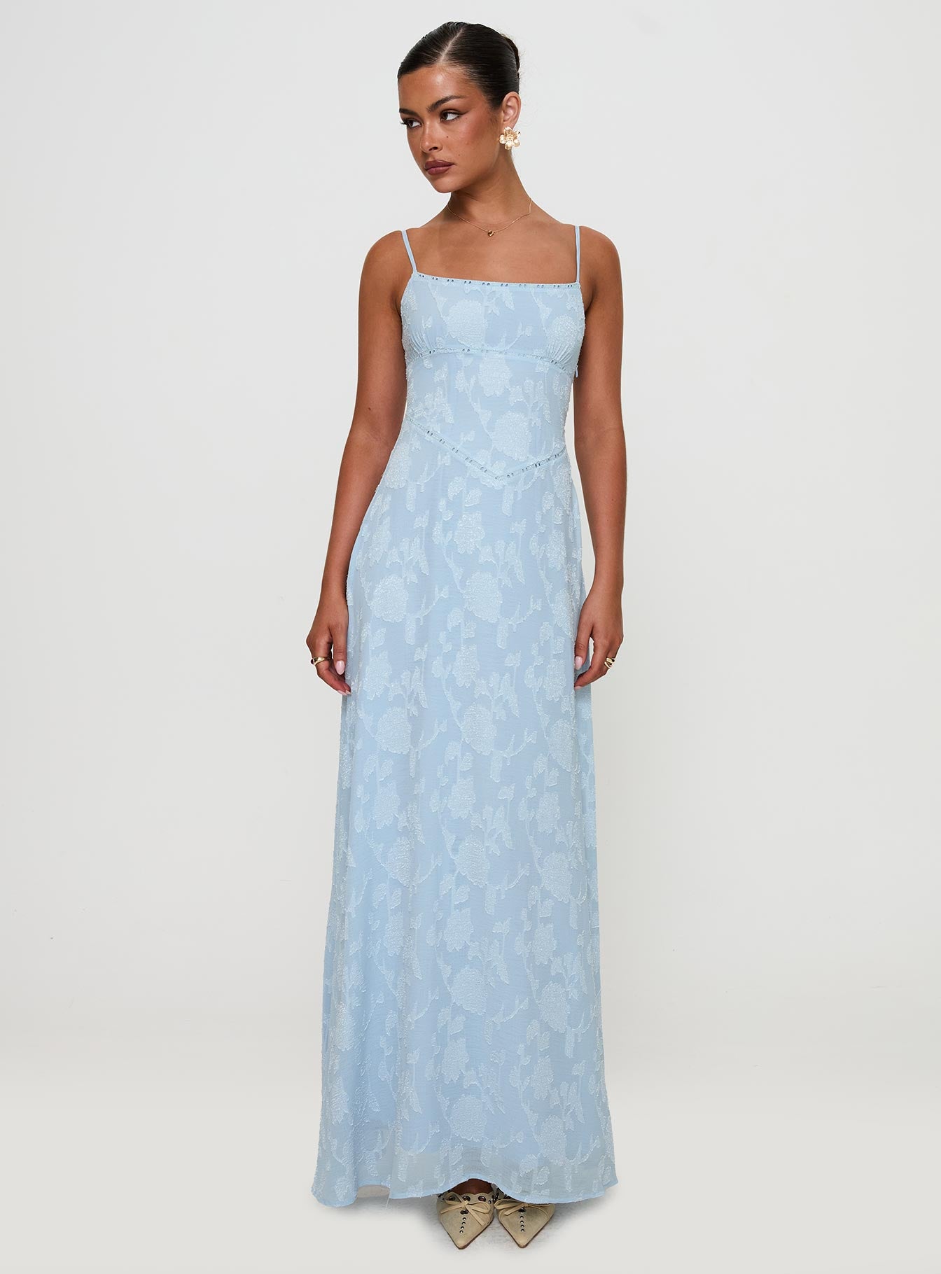 South Of France Maxi Dress Blue Extremely Cheap Online