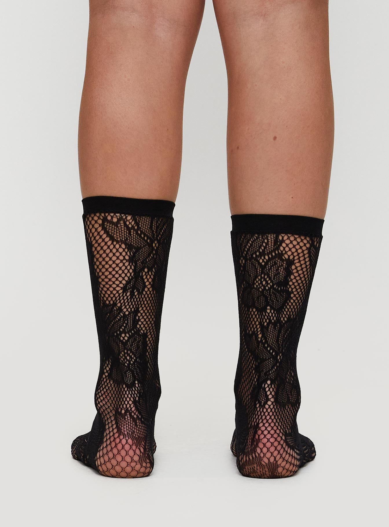 Whimsy Mid High Lace Socks Black Inexpensive