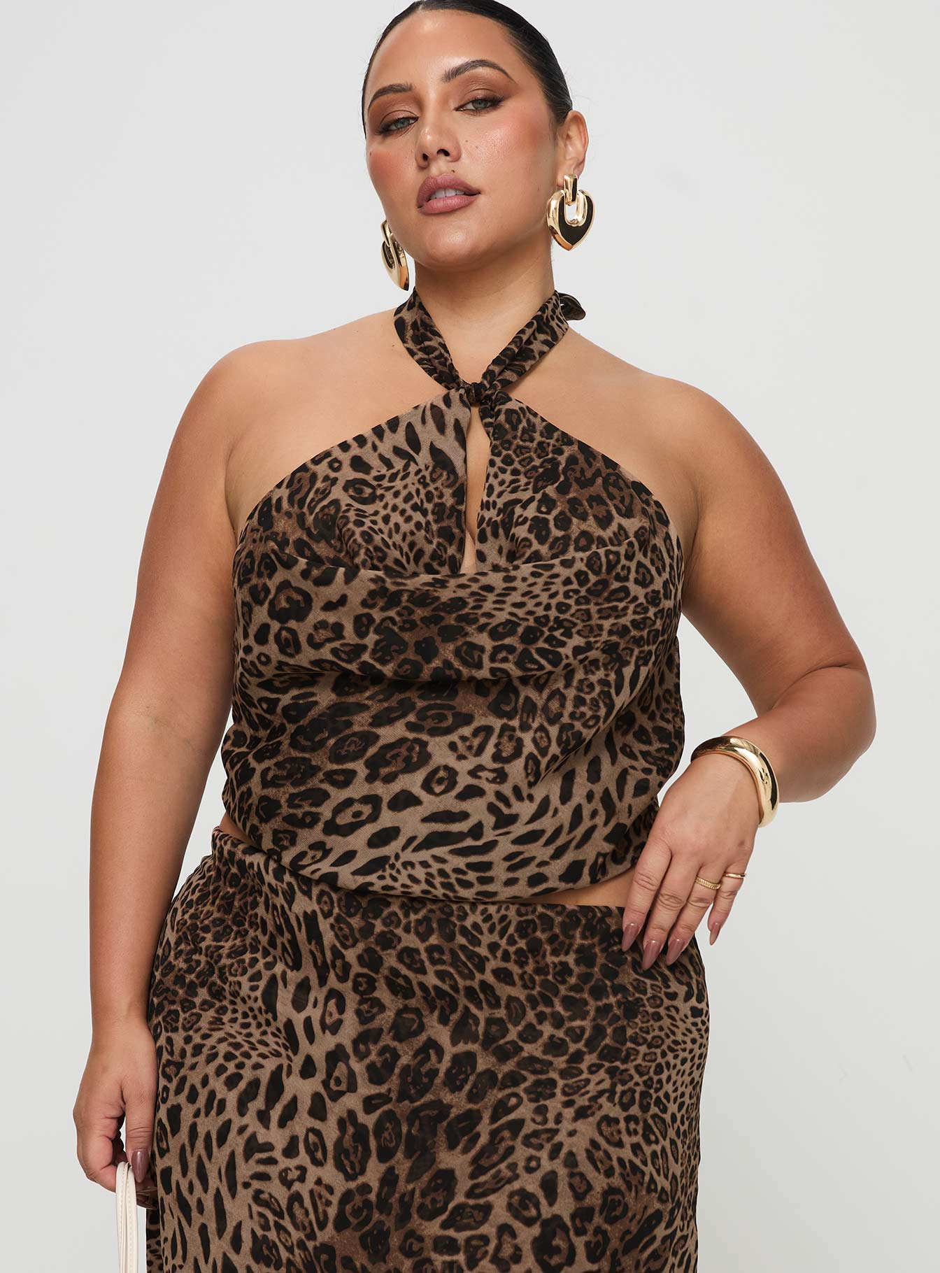 Eleganza Top Leopard Curve Clearance Fast Delivery