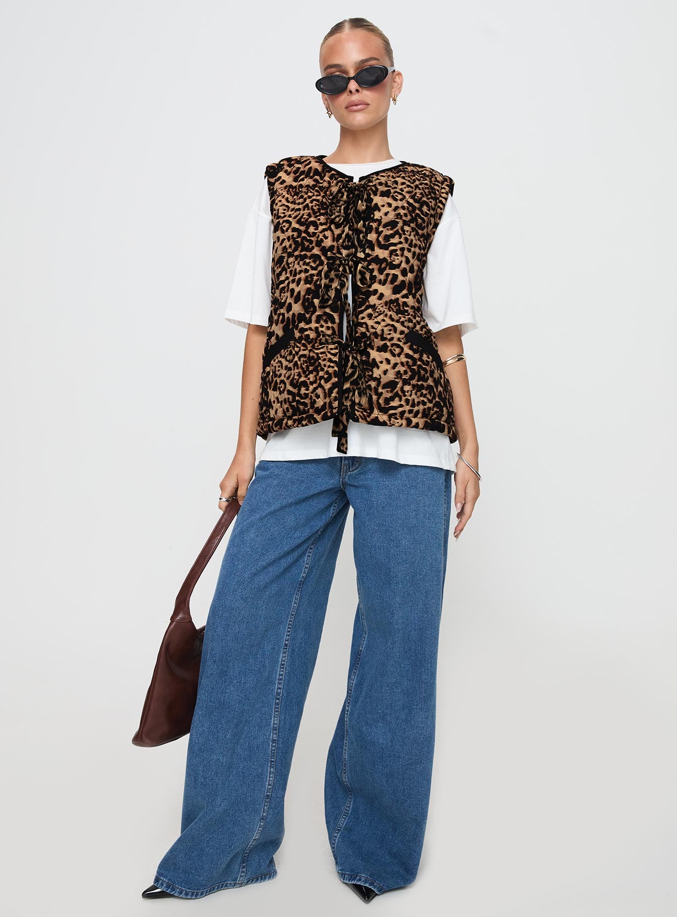 Samual Quilted Vest Leopard Buy Cheap Pice