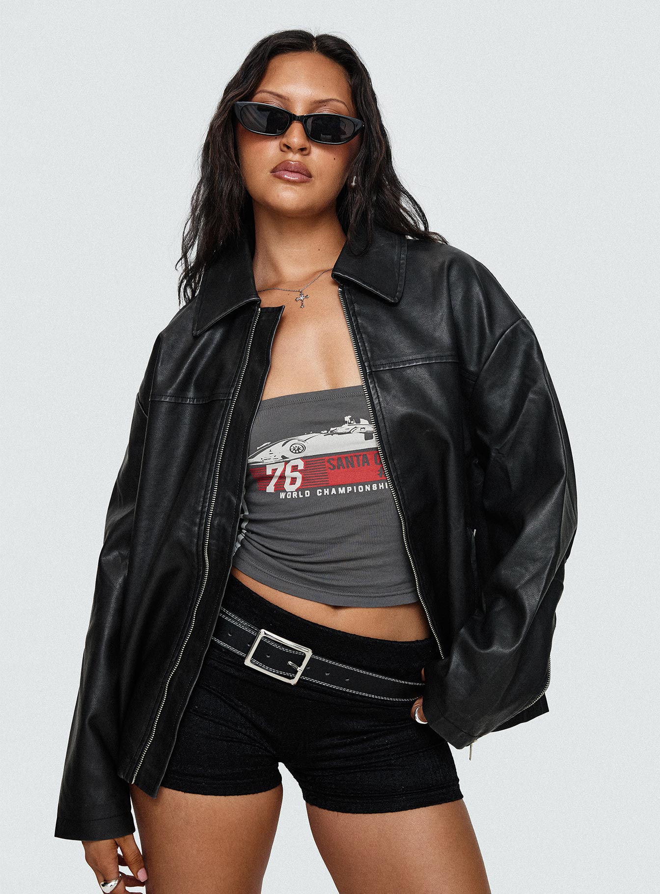 Napoleon Faux Leather Jacket Black Buy Cheap Clearance