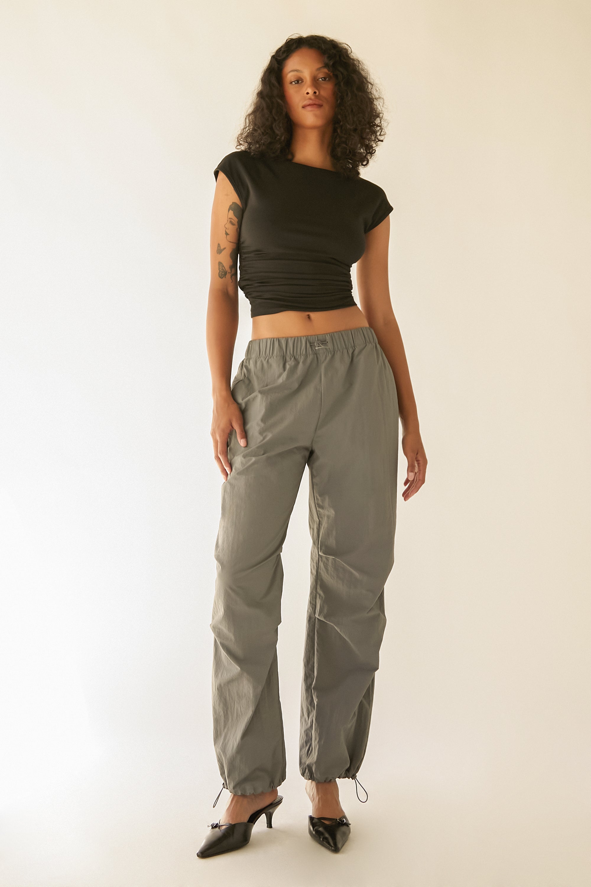 RECYCLED NYLON PARACHUTE PANT Best Pices Cheap Pice