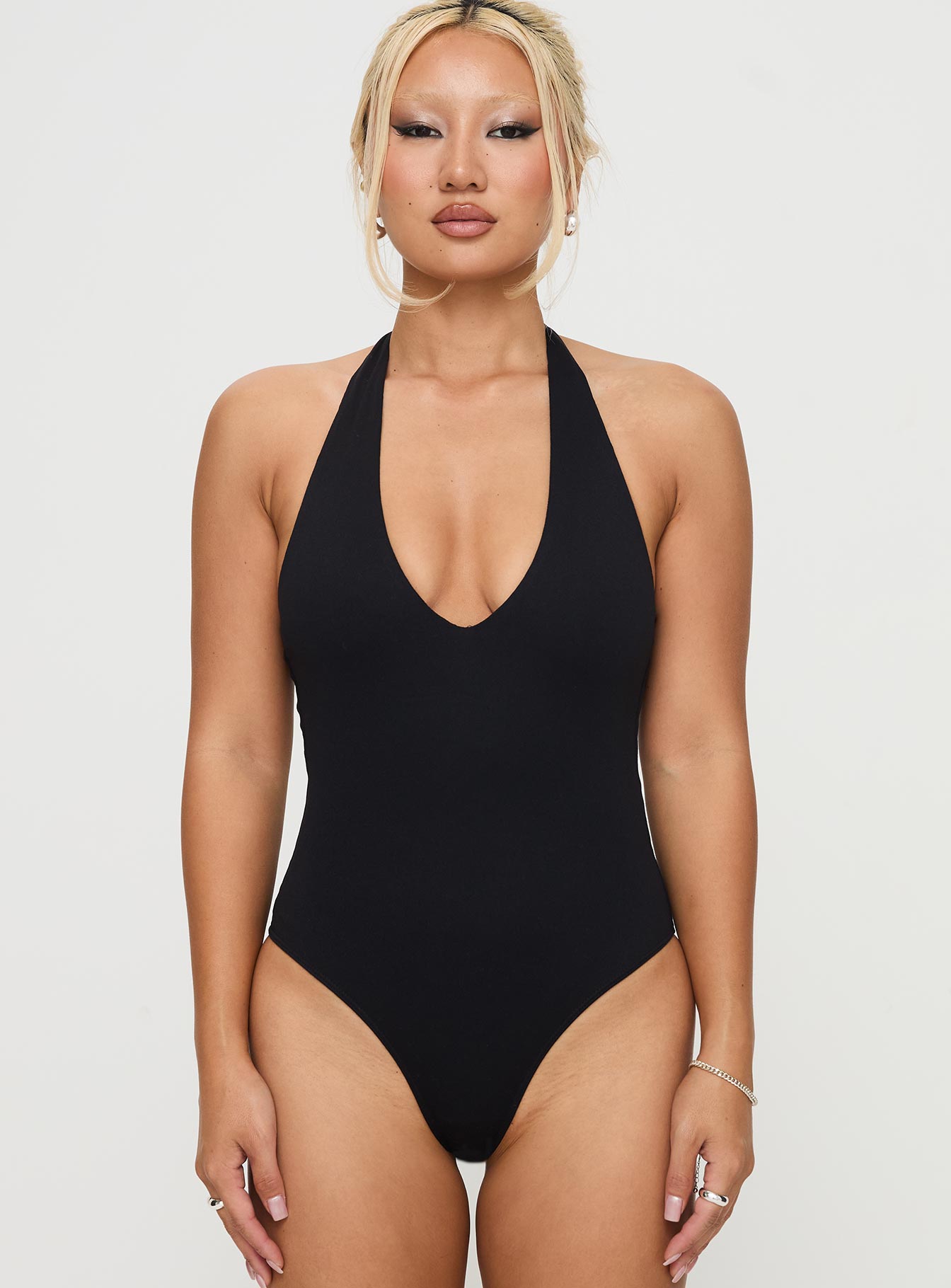 Someone New Halter Bodysuit Black Outlet With Paypal Order