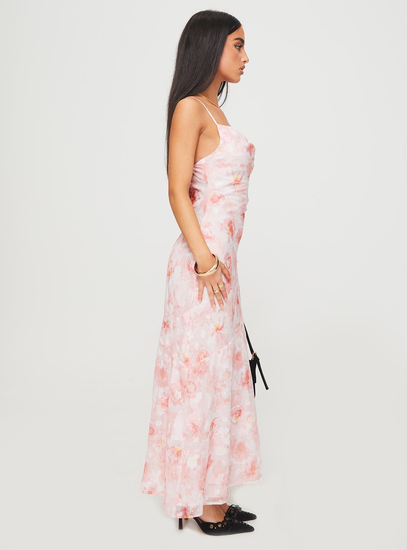 Mafalde Maxi Dress Pink Sale Fake