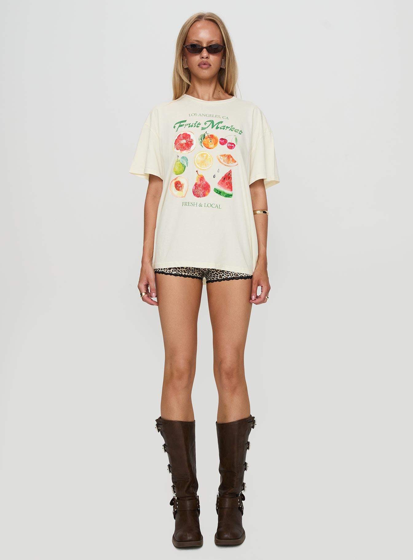 Fruit Market Oversized Tee White Clearance Cheap Online