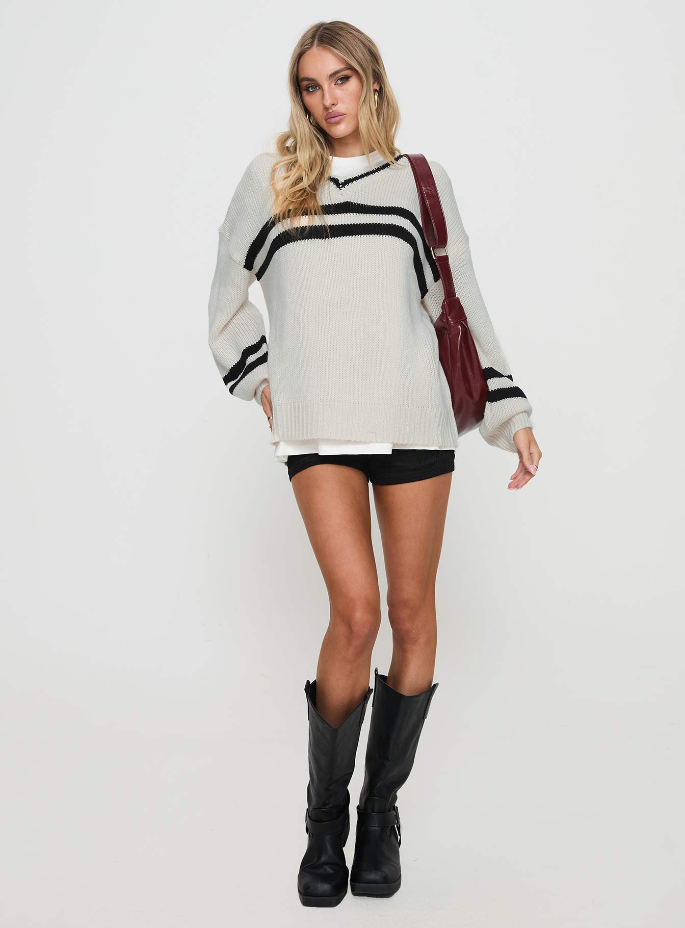 Mystique Knit Sweater Cream Cheap Sale Pay With Visa