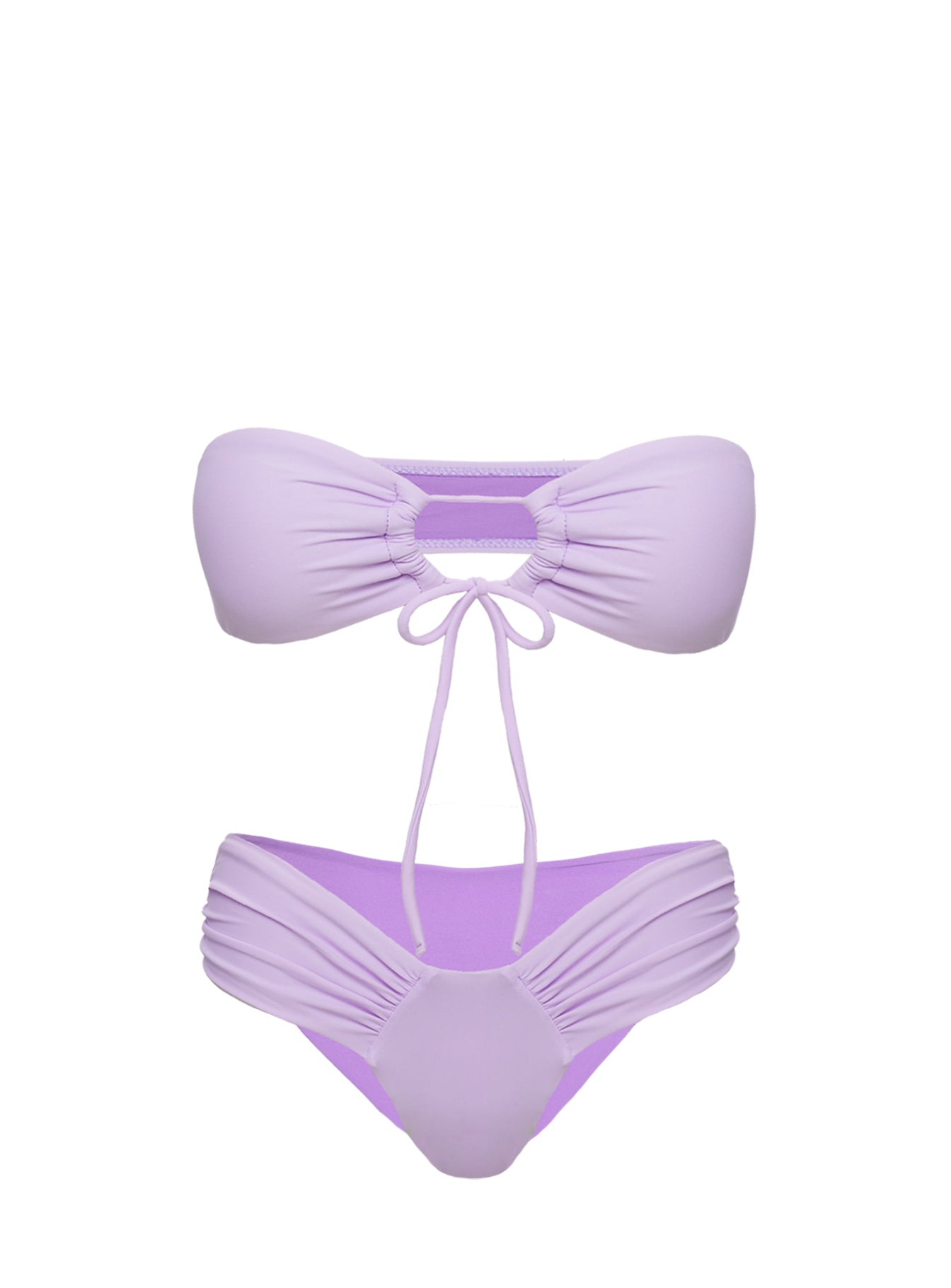 Tropical Vibes Bandeau Bikini Top Purple Official Site Cheap Online