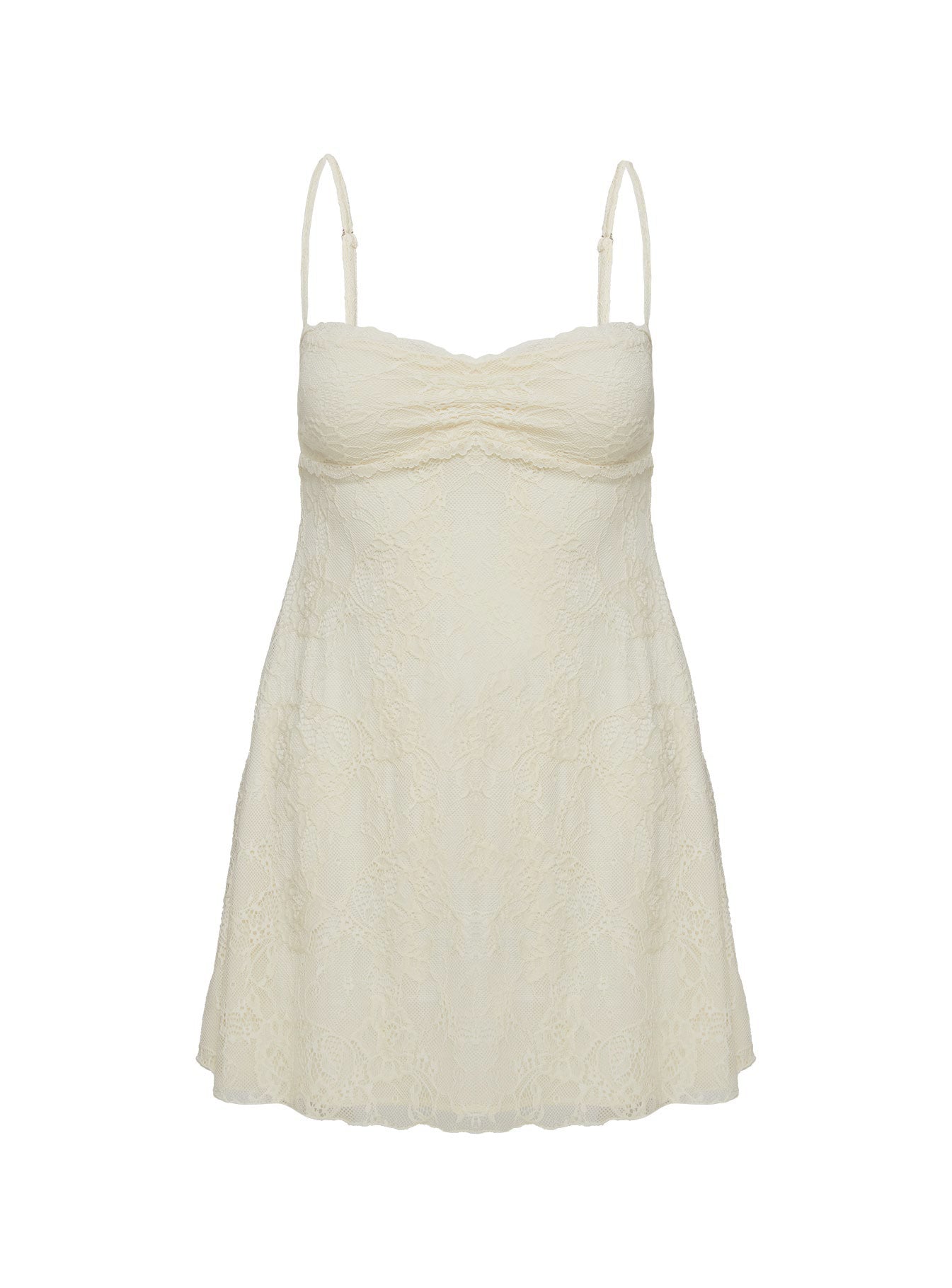 Cruel Summer Lace Mini Dress Cream Buy Cheap Many Kinds Of