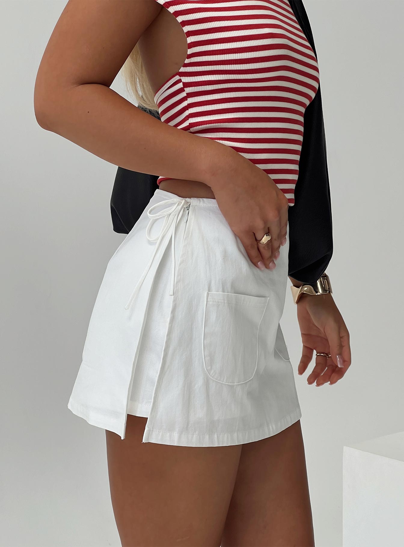 Gigi Wrap Skort White Tall Looking For Sale Online