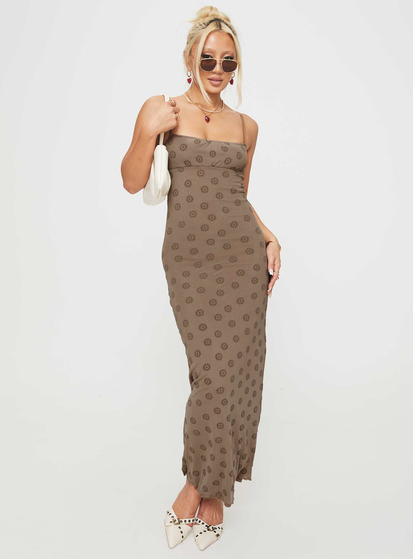 Darsih Maxi Dress Light Brown Free Shipping Big Sale