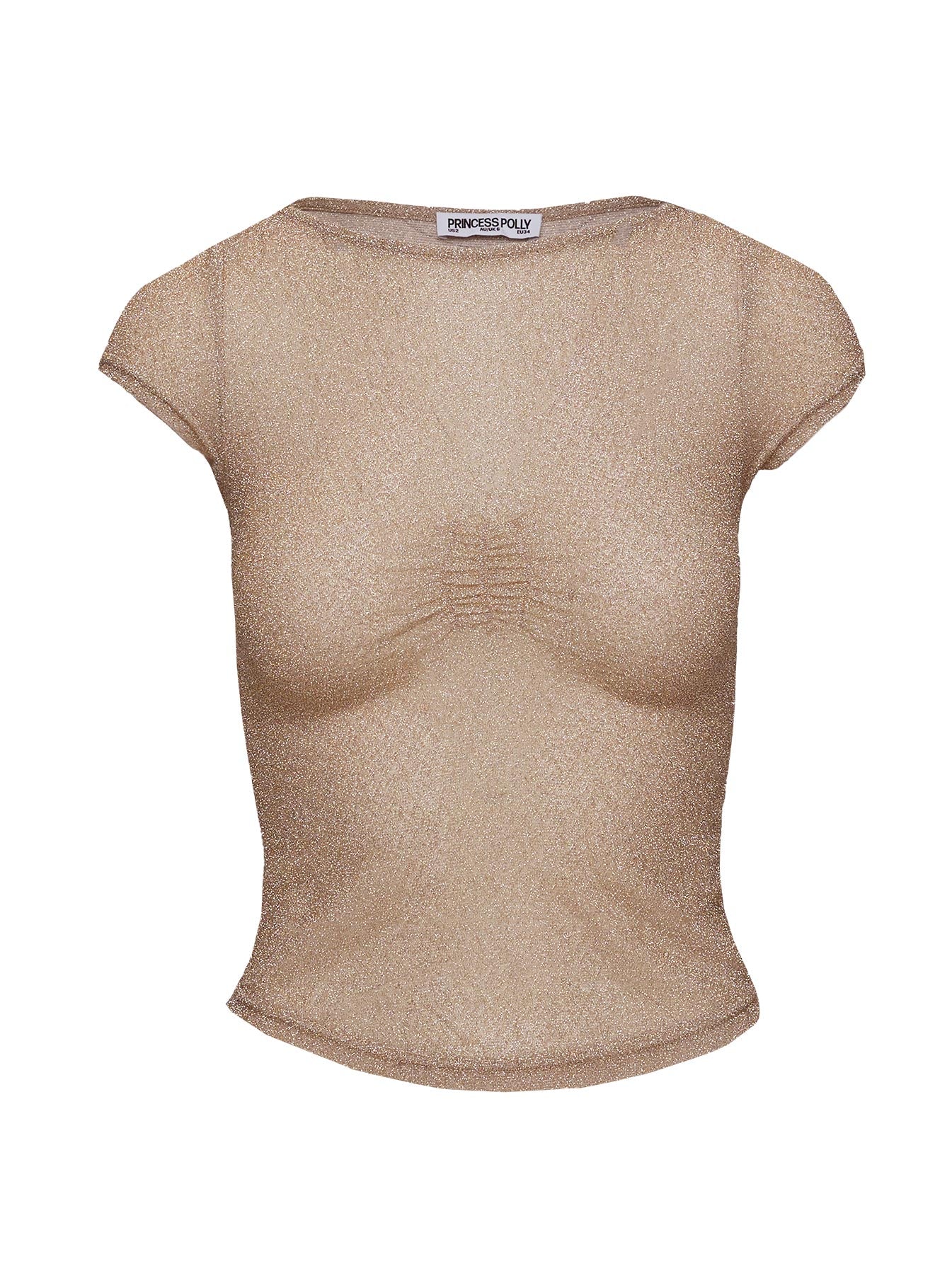 Crystal Clear Mesh Top Rose Gold Pices Cheap Pice
