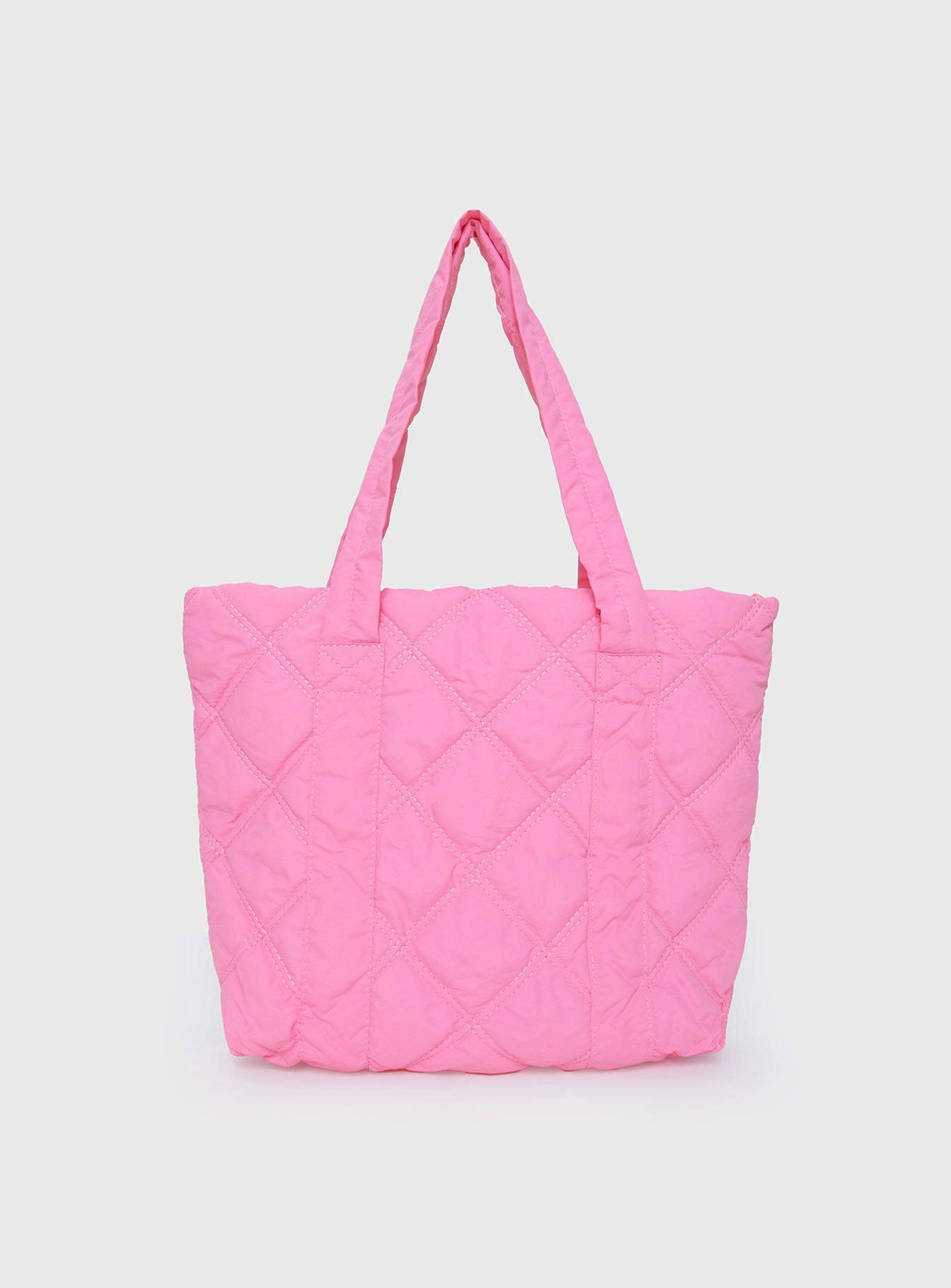 Jovie Nylon Quilted Tote Pink Best Seller Cheap Pice