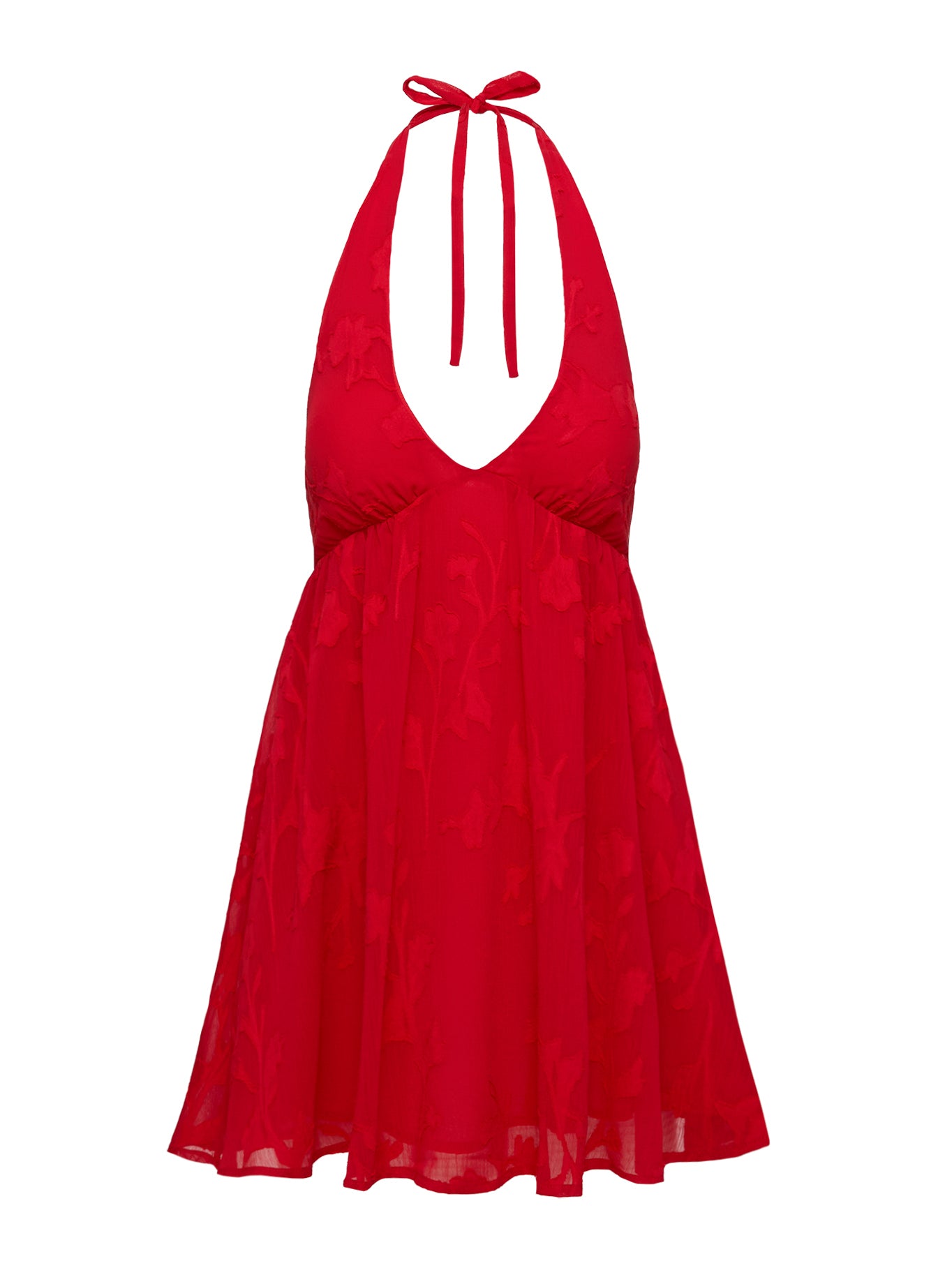 Moriah Halter Mini Dress Red Looking For Sale Online