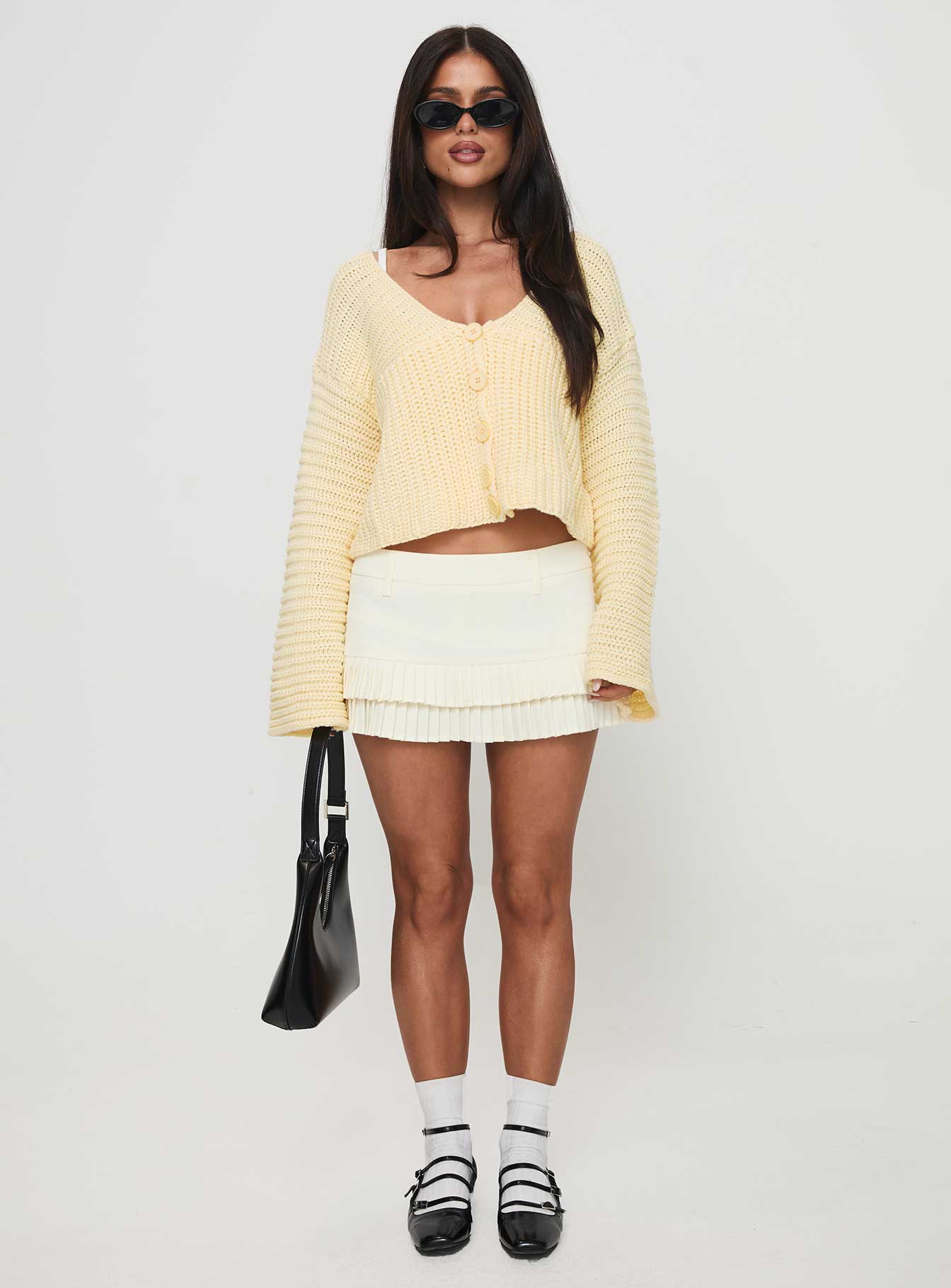 Artha Cardigan Lemon Free Shipping High Quality