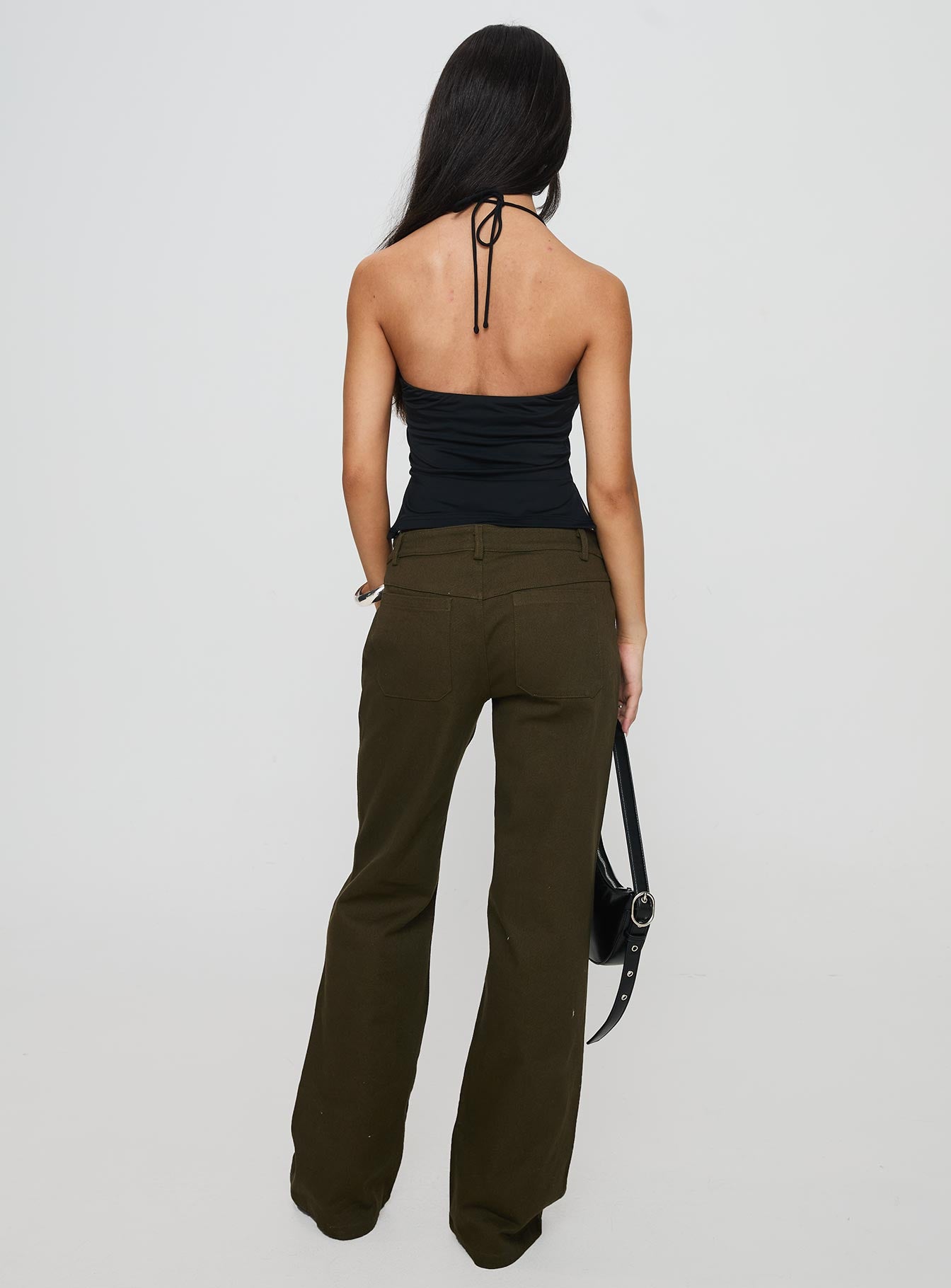 Benicale Low Rise Cargo Pants Olive For Nice