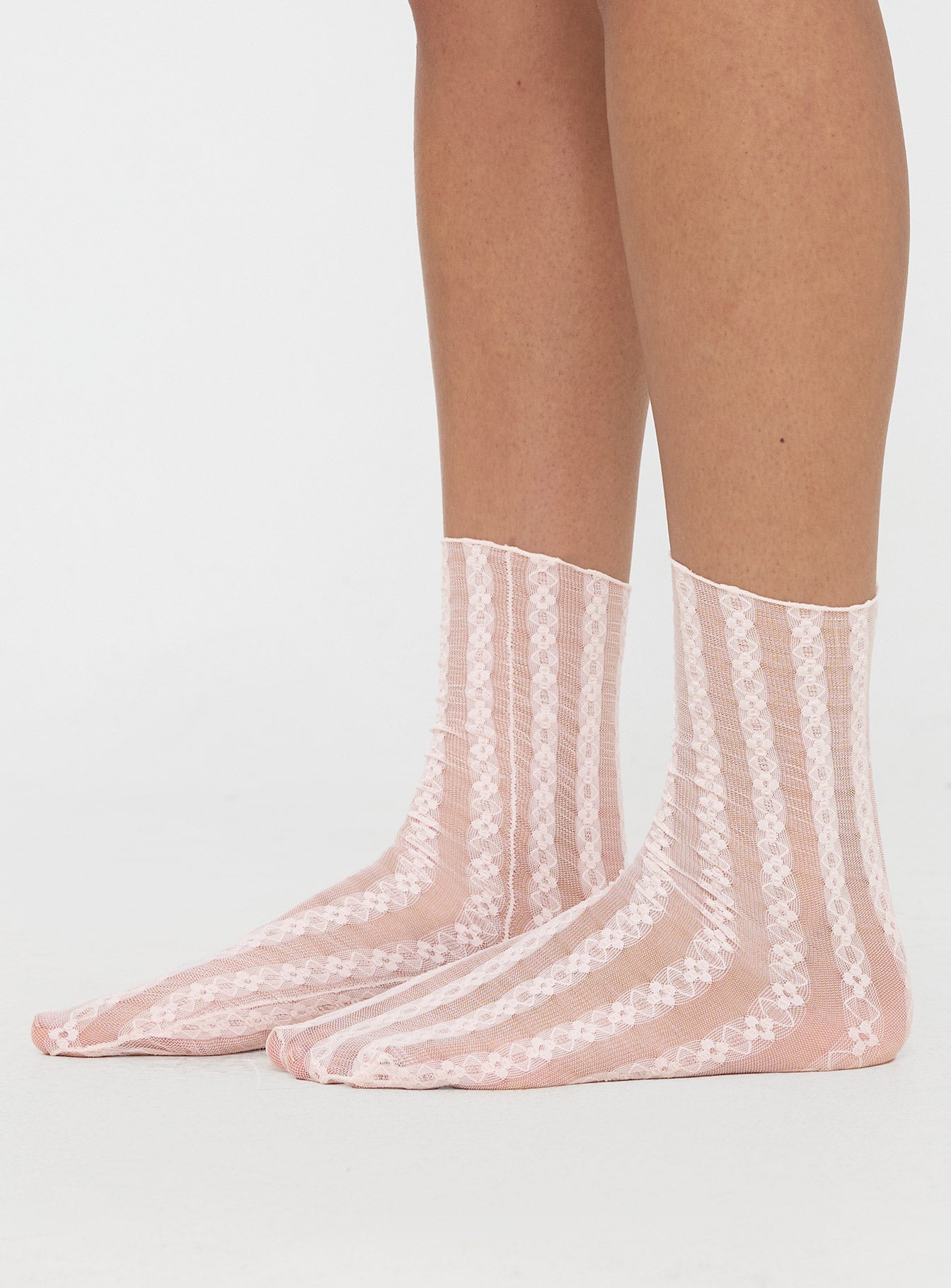 Spanlow Sheer Socks Pink Cheap Usa Stockist