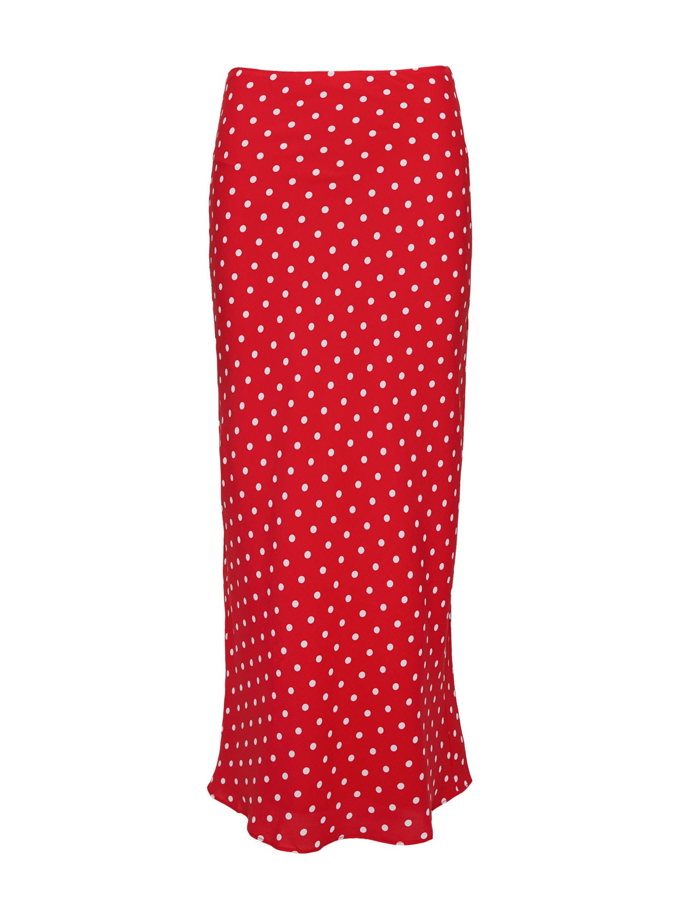 Hayze Maxi Skirt Red / White Polka Lowest Pice