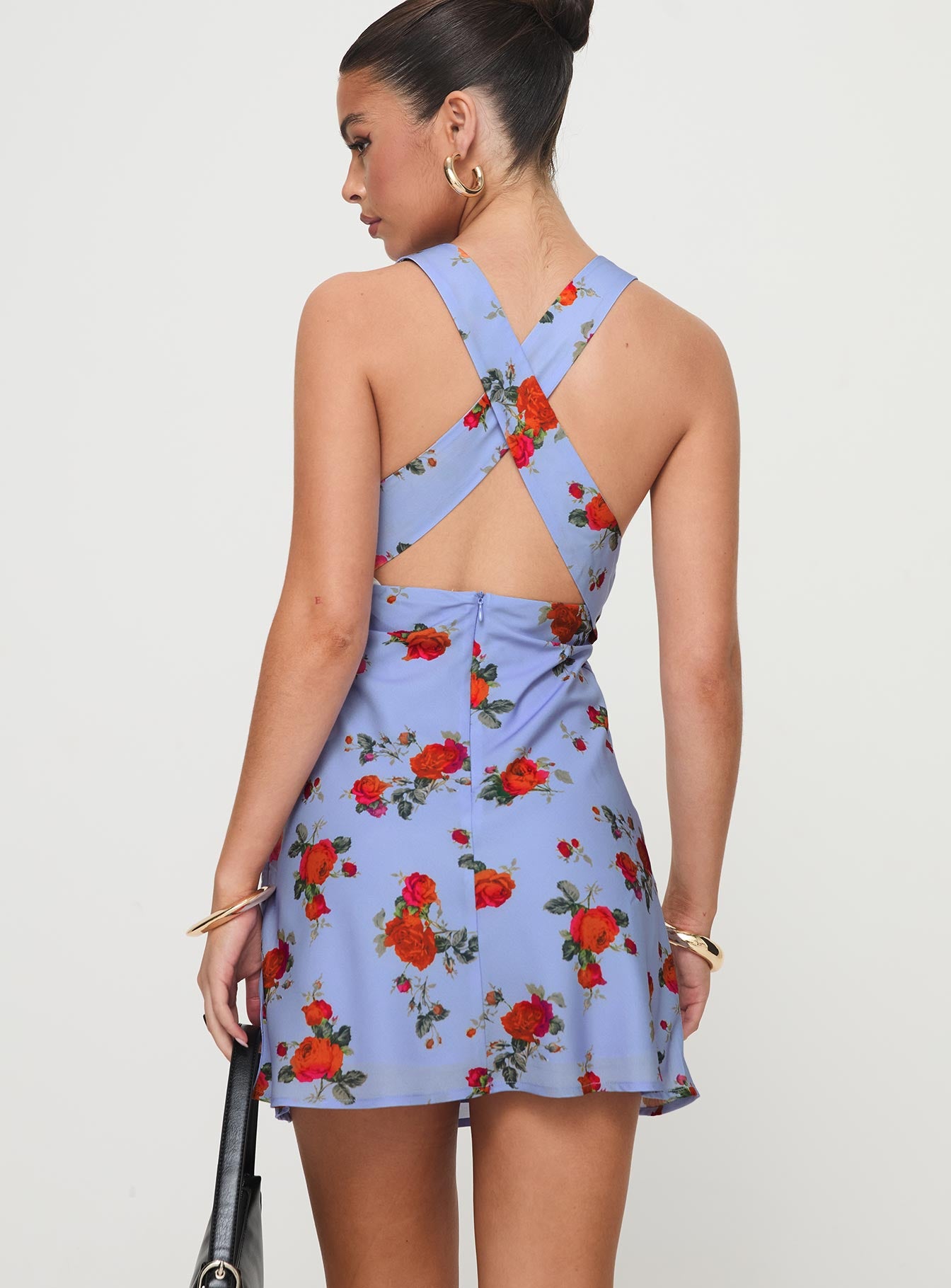 Connelly Mini Dress Blue Floral Free Shipping Reliable