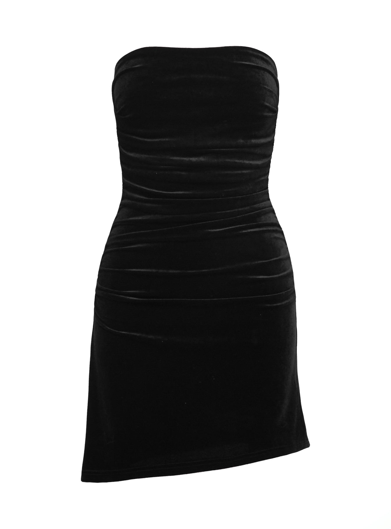 Deluxa Strapless Mini Dress Black Outlet Store For Sale