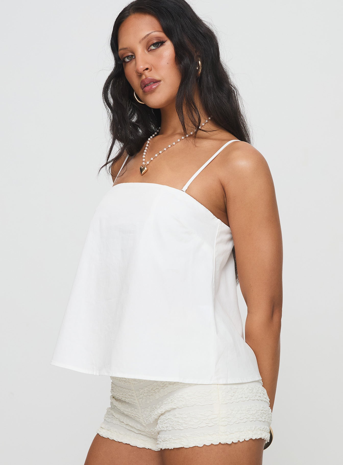 Trapeze Strapless Top White Limited Edition Online
