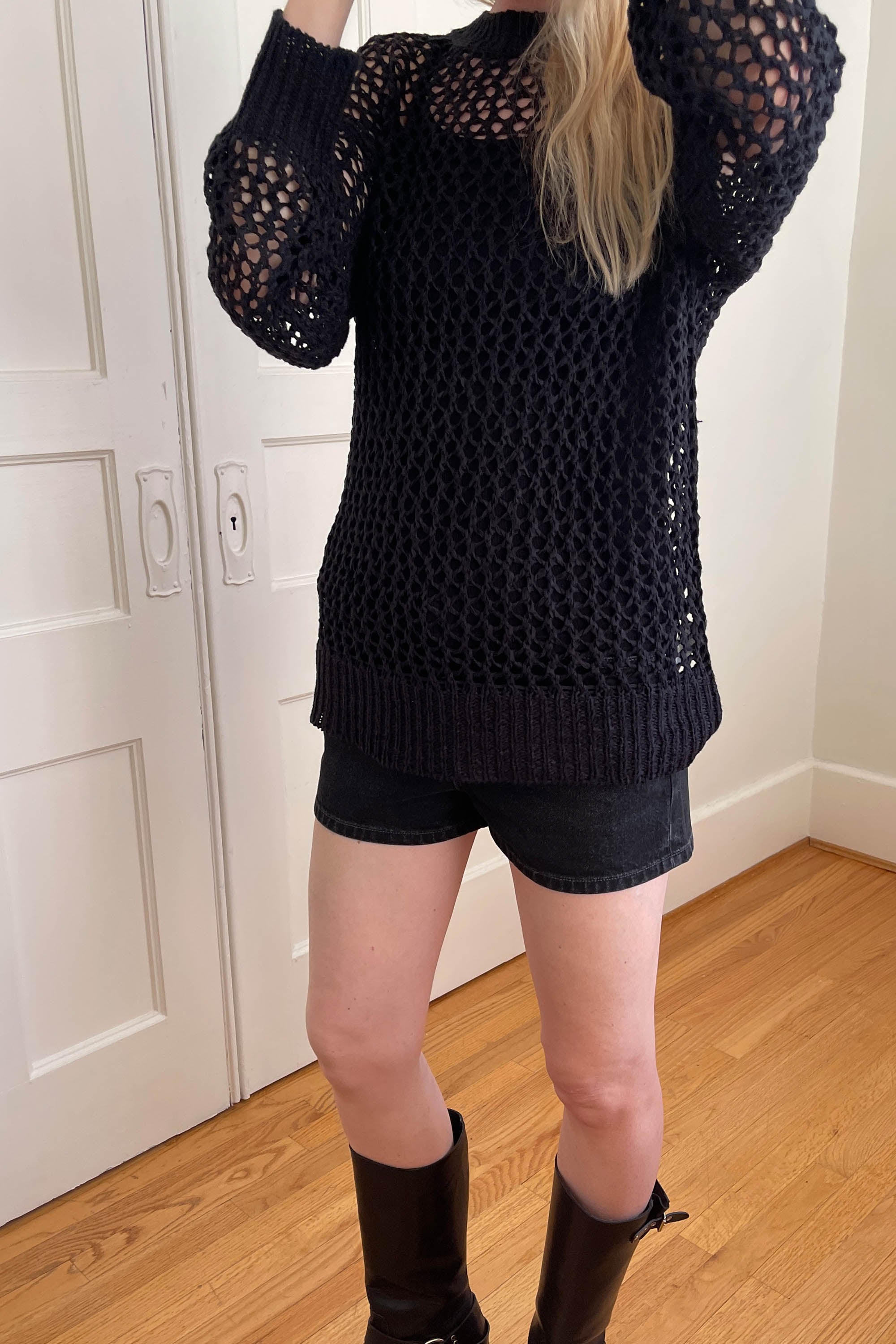 OVERSIZED CROCHET SWEATER Online For Sale