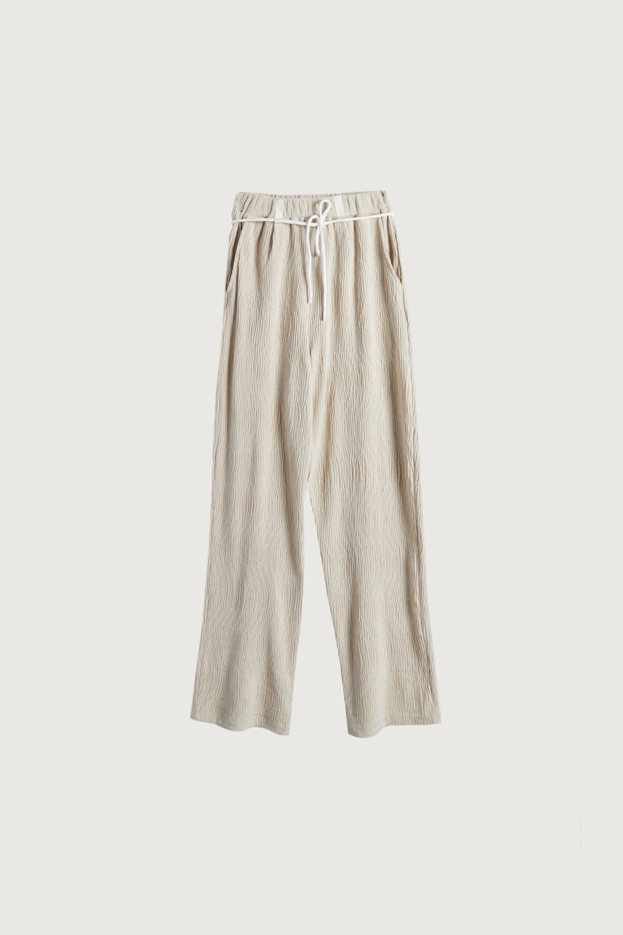 RIBBED STRAIGHT LEG PANTS Buy Cheap Affordable