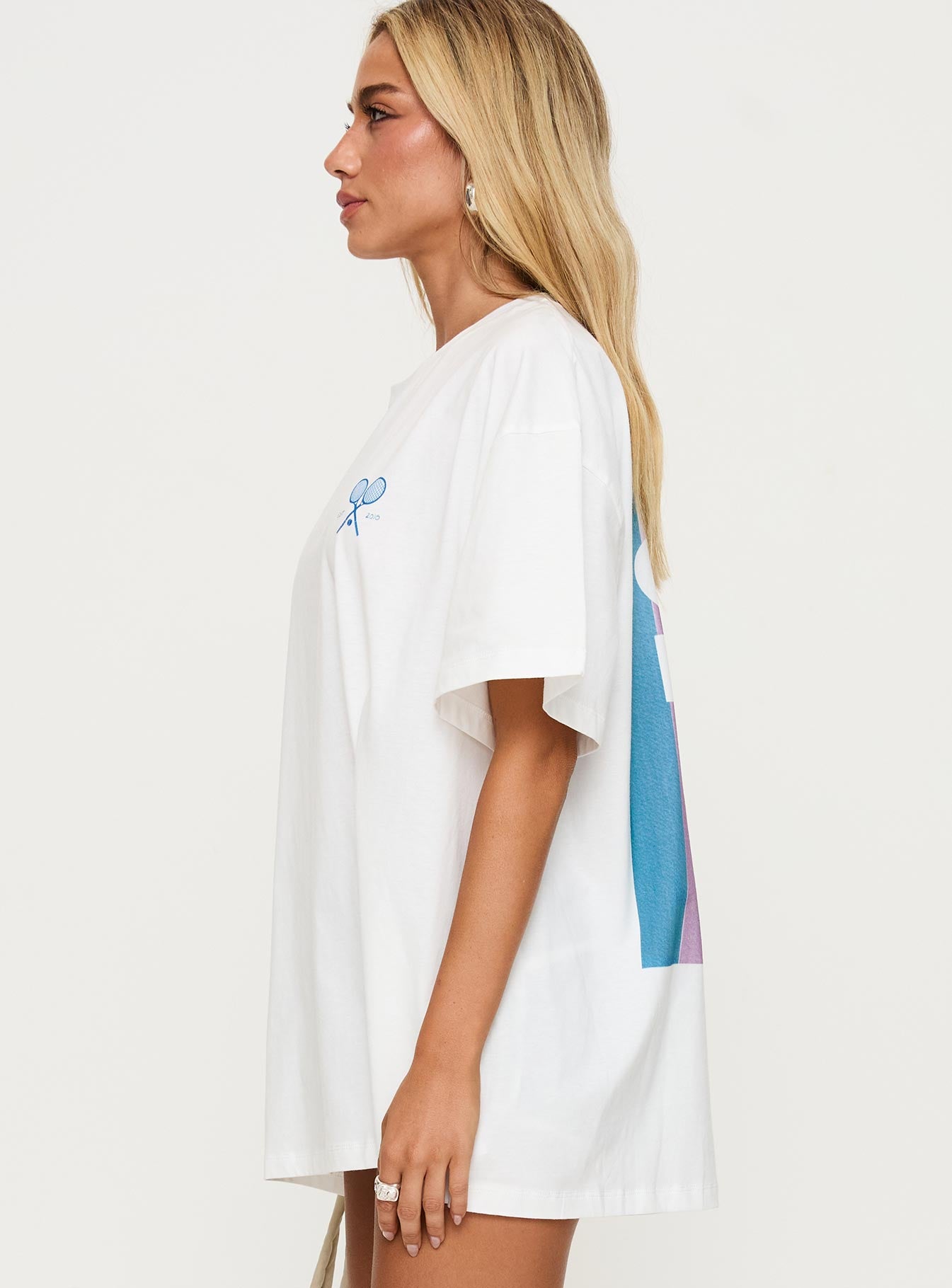 Club Polly Oversized Tee White Buy Cheap Inexpensive