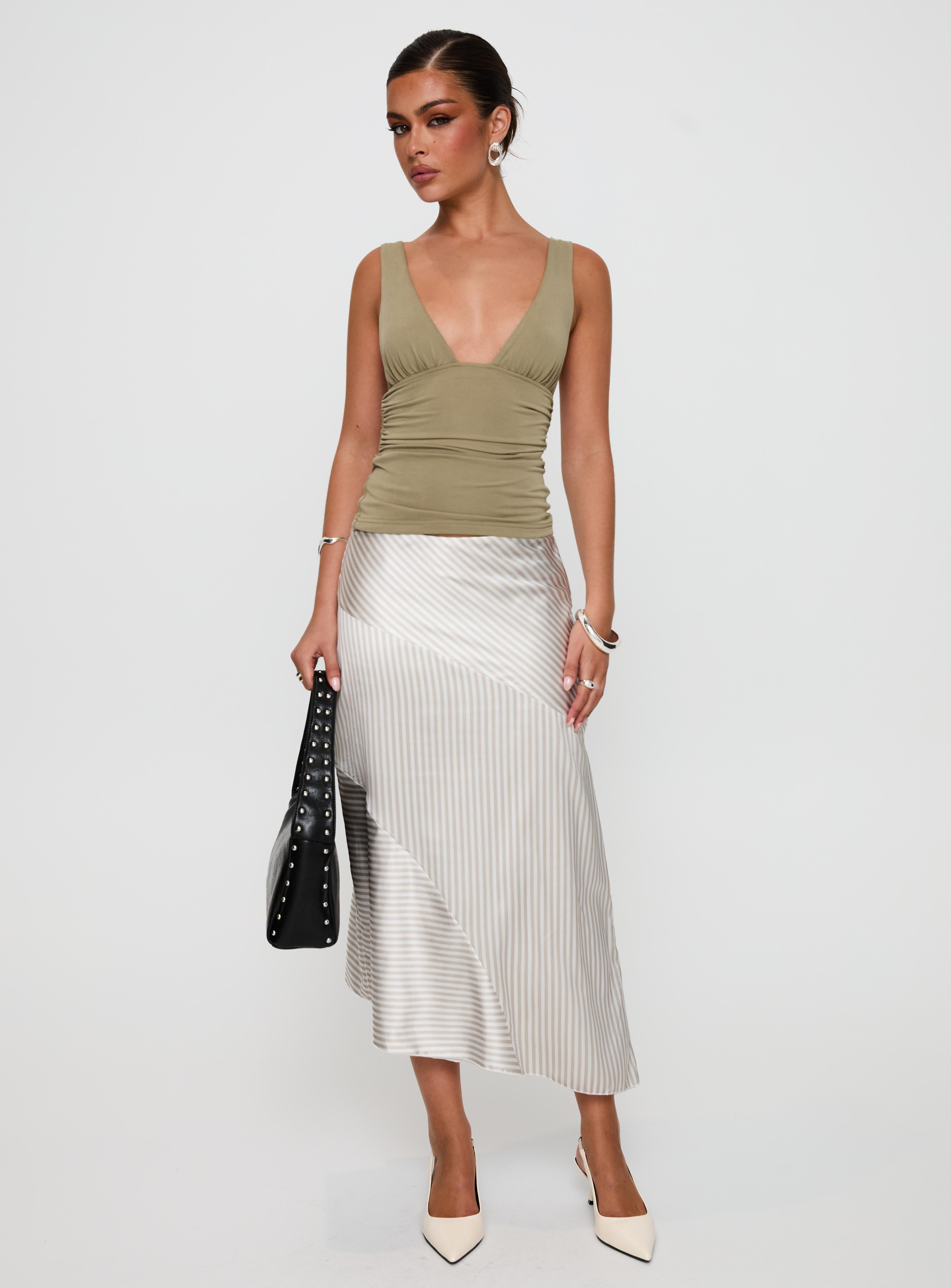 Priscella Asymmetrical Midi Skirt Multi Footlocker Cheap Online