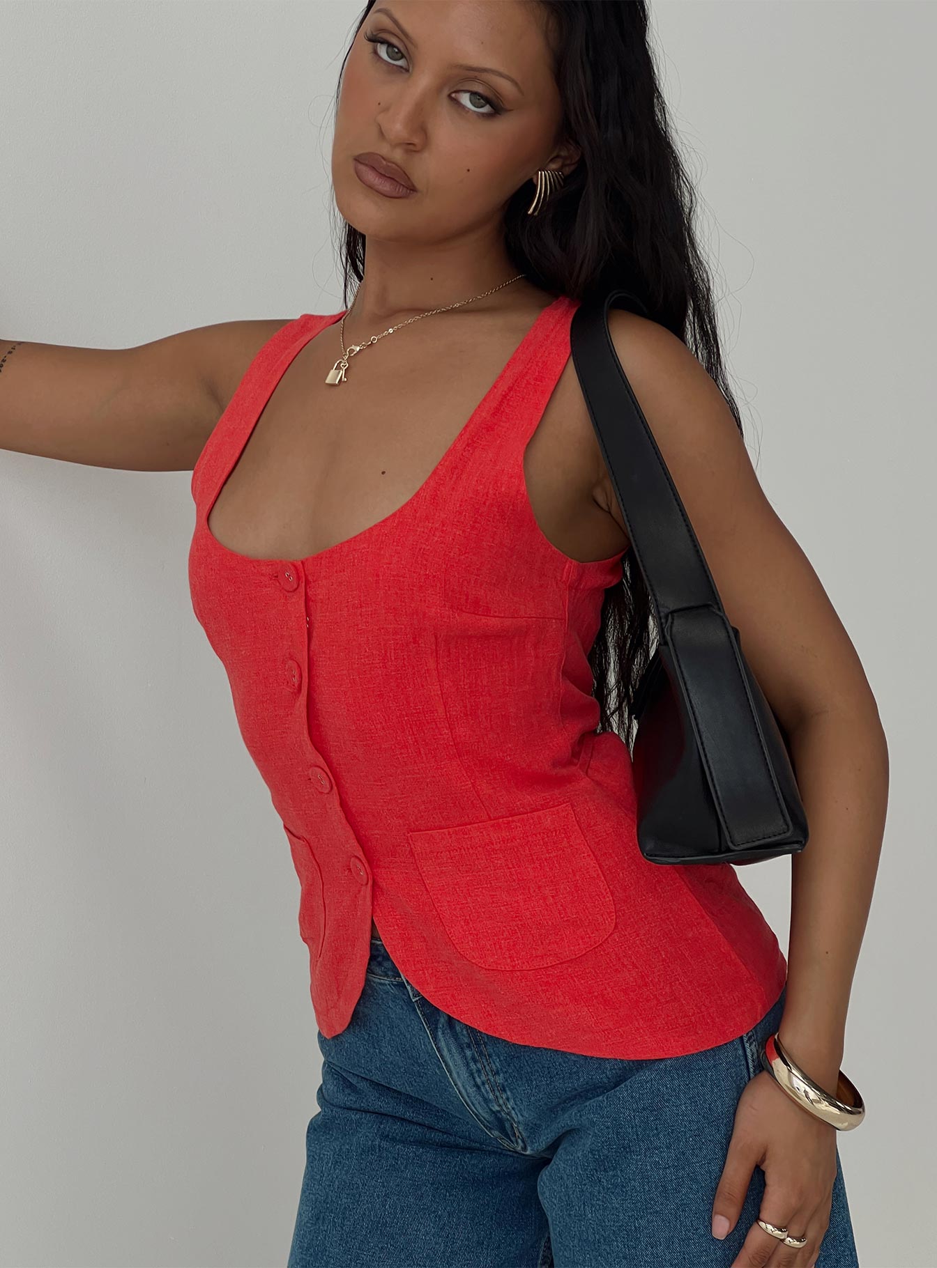 Spirito Vest Top Red Official Sale Online