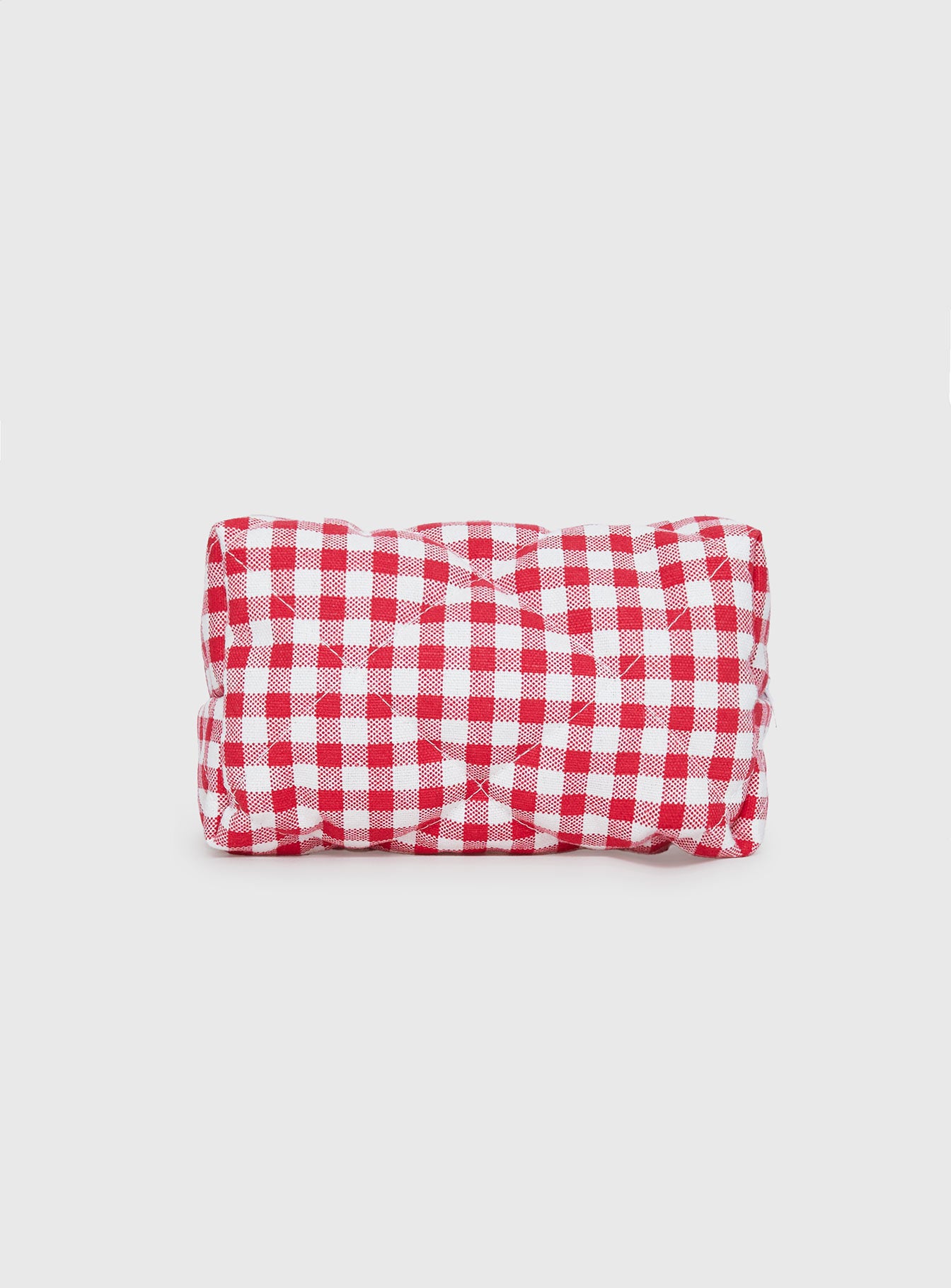 Belize Pouch Red Gingham Cheap Sale Online