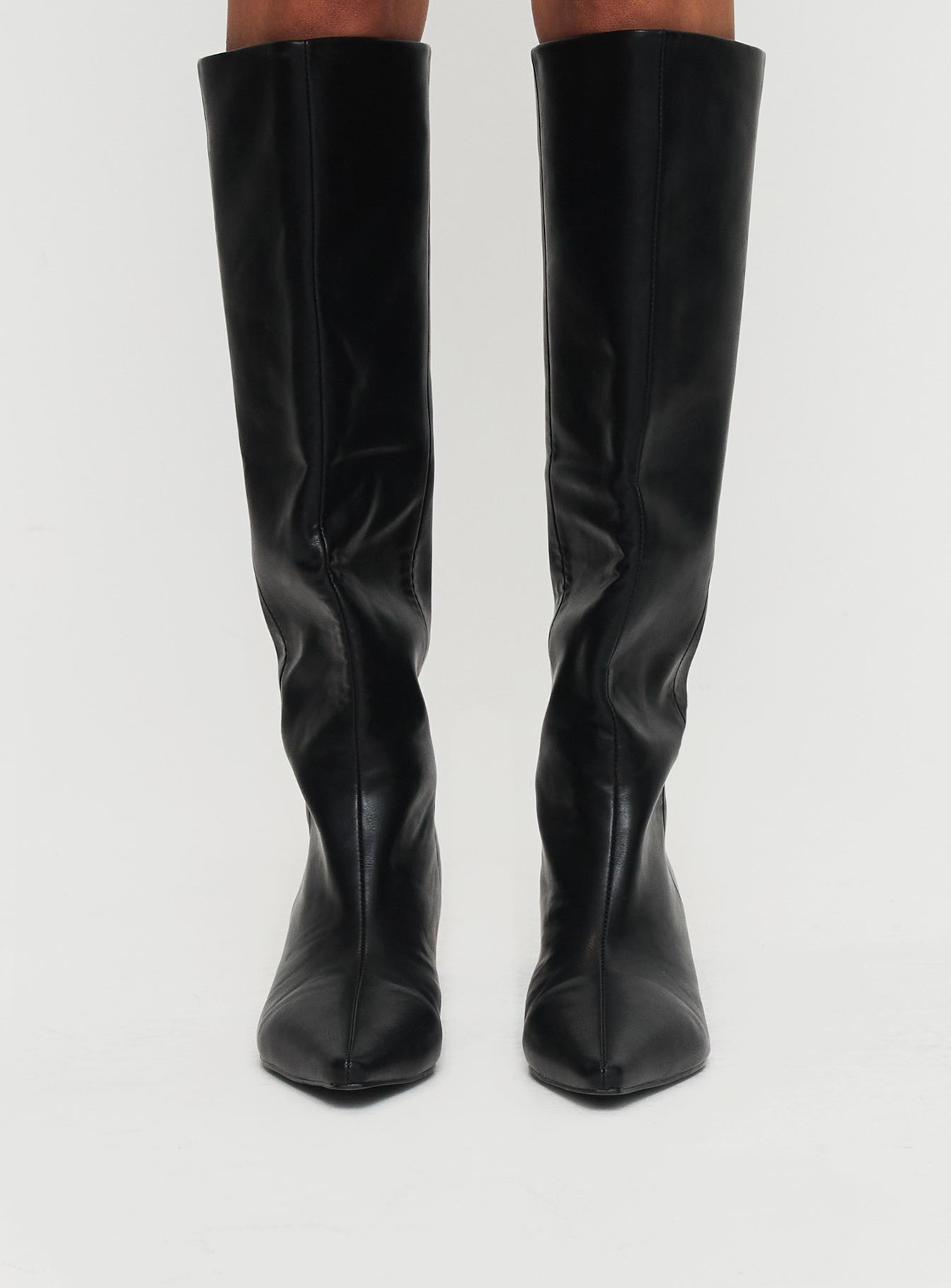 Flaura Knee High Boots Black Collections Cheap Online