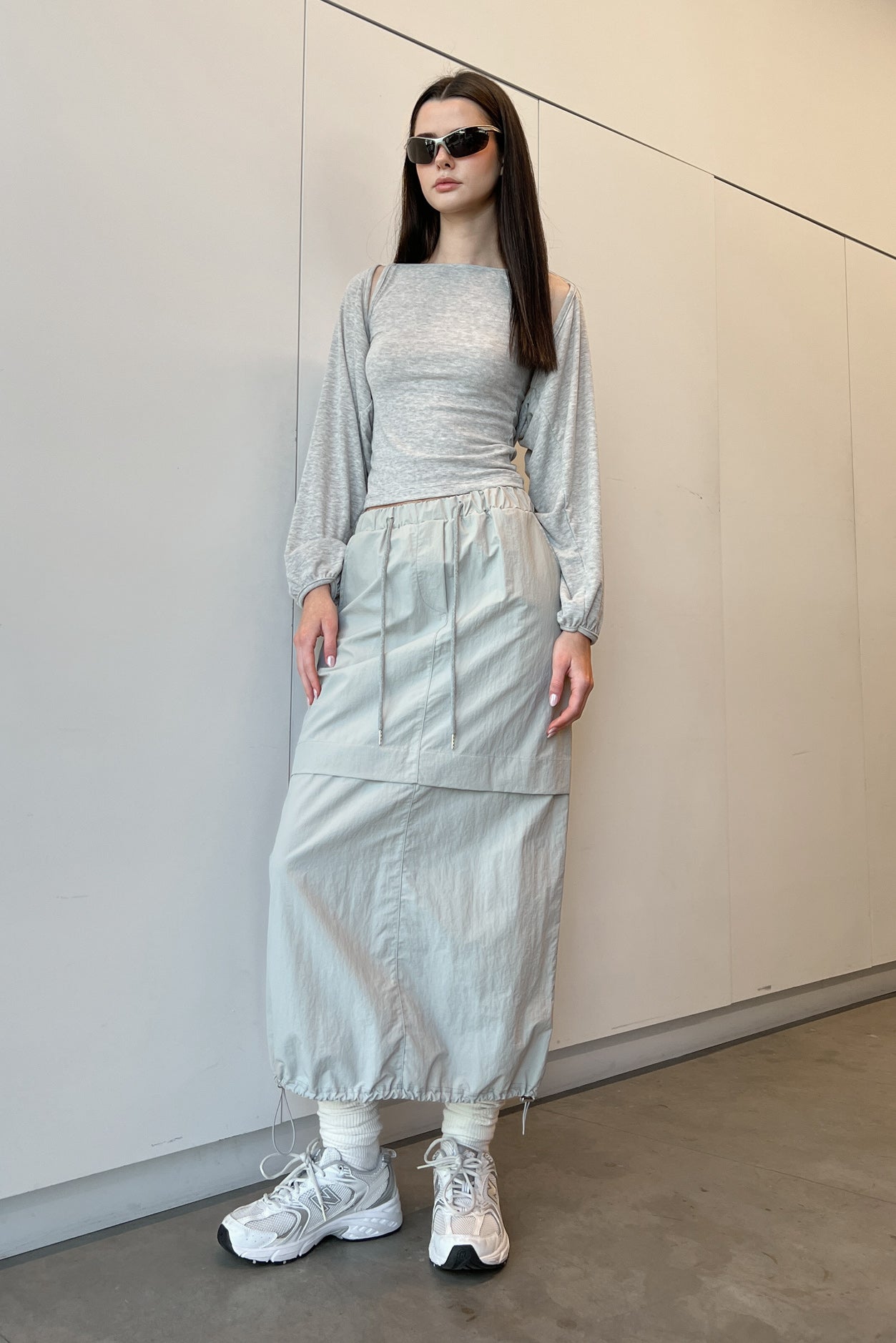 NYLON CARGO MIDI SKIRT Best Place For Sale