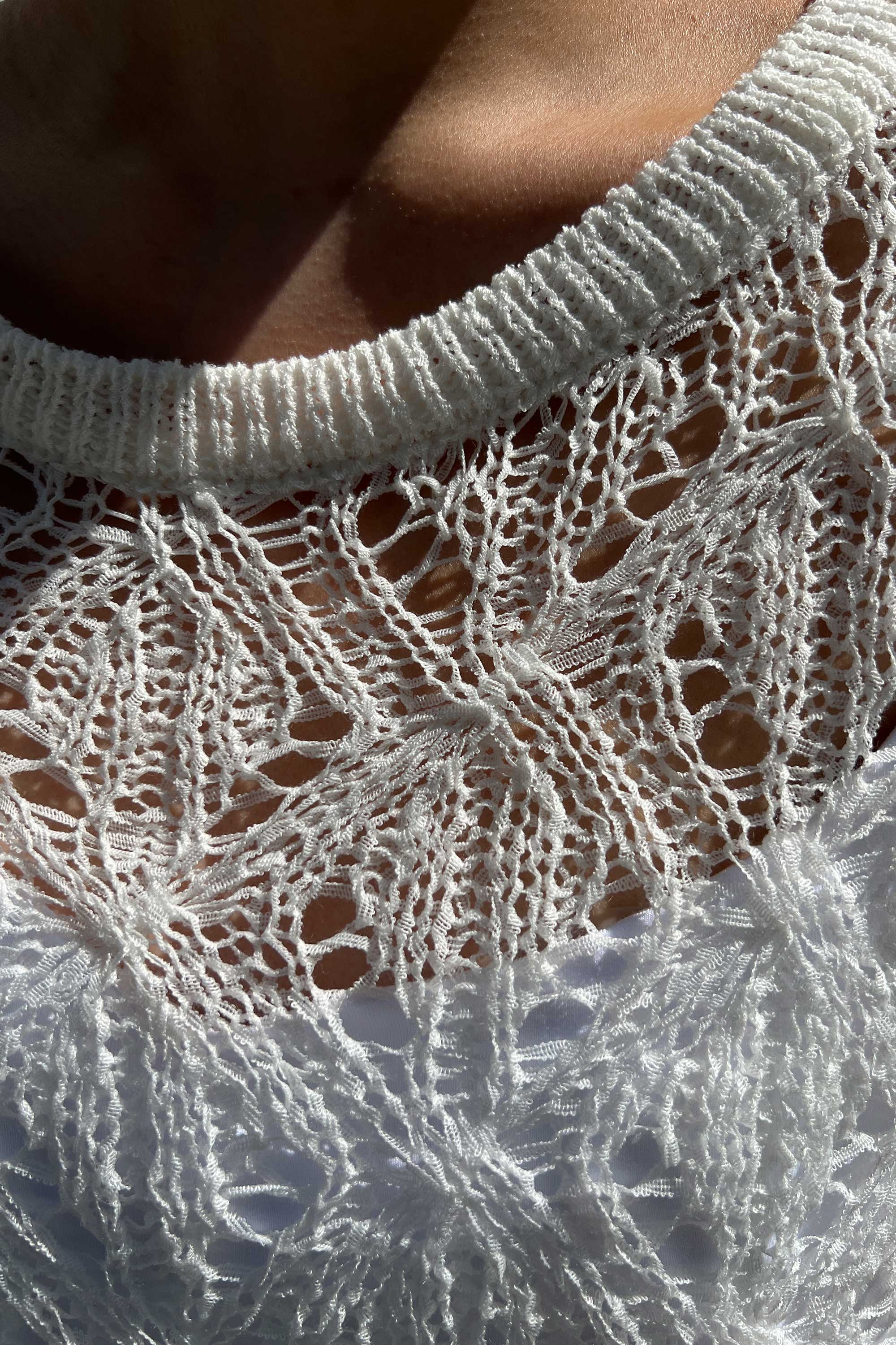 PATTERNED CROCHET SWEATER Sale Best