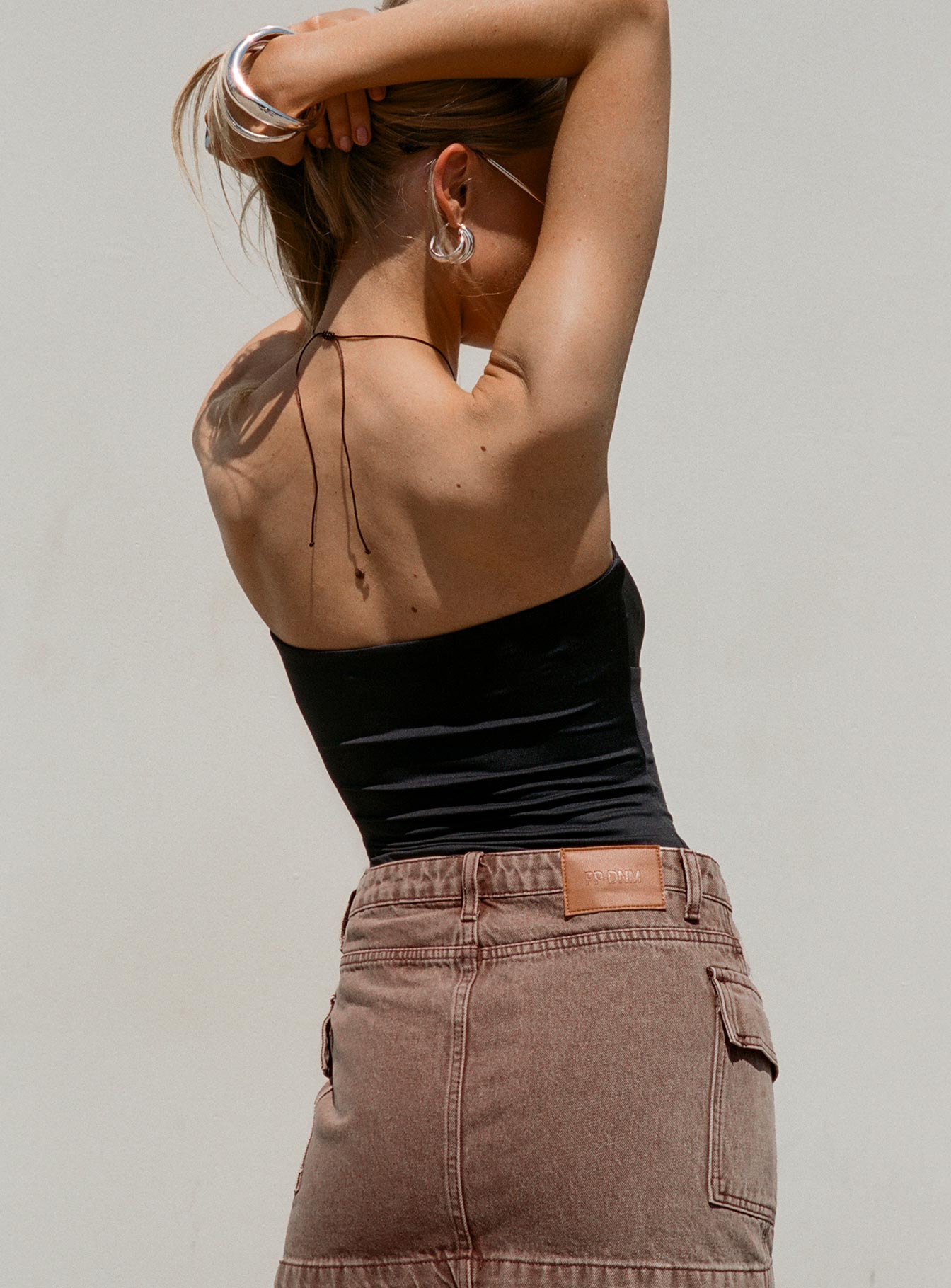 Turlock Cut Out Strapless Top Black Cheap Pice For Sale