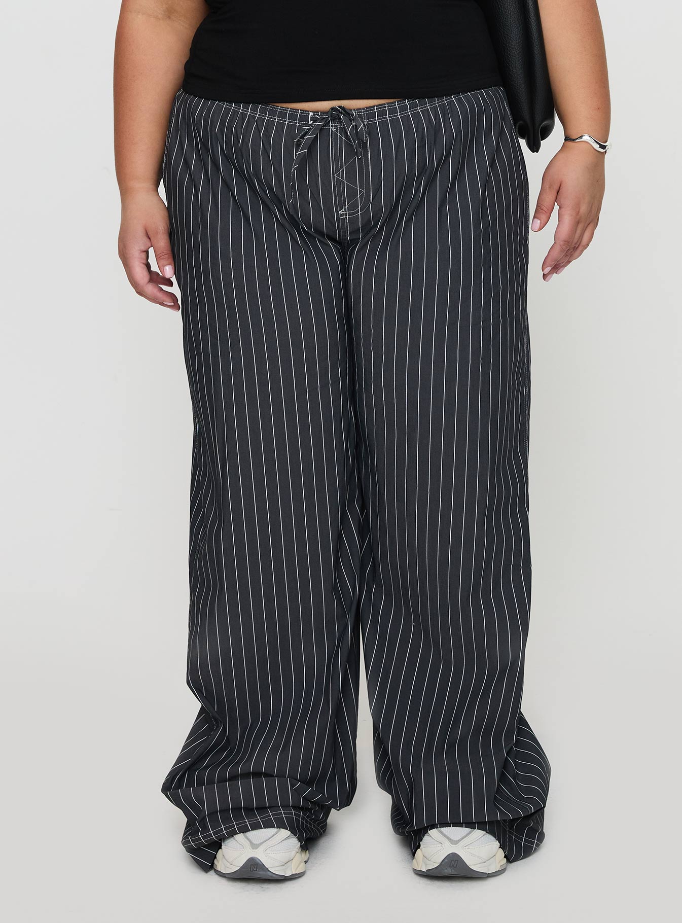 Terrance Baggy Pant Grey Stripe With Mastercard Online