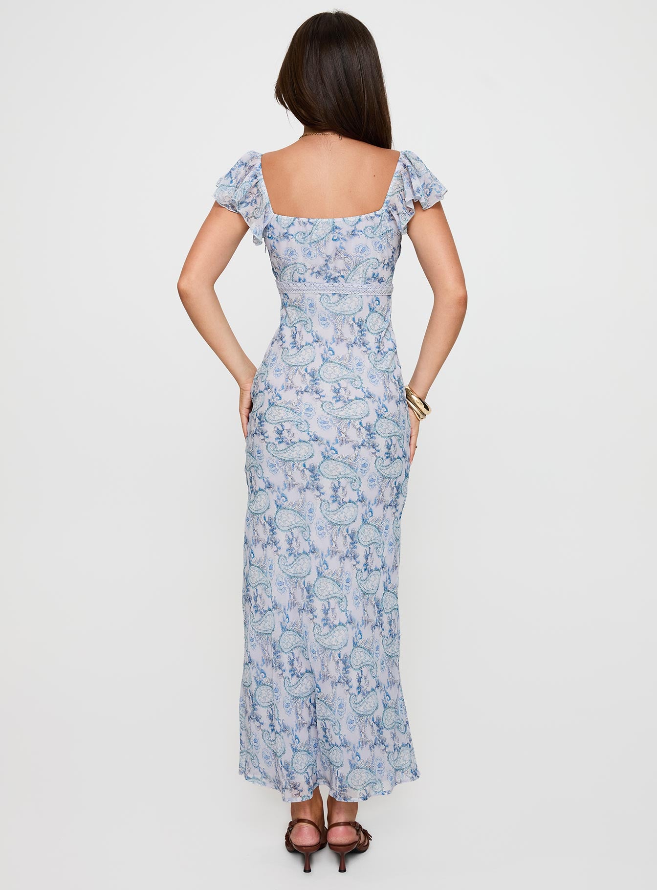 Dahleia Maxi Dress Blue Paisley Cheap Pice From China