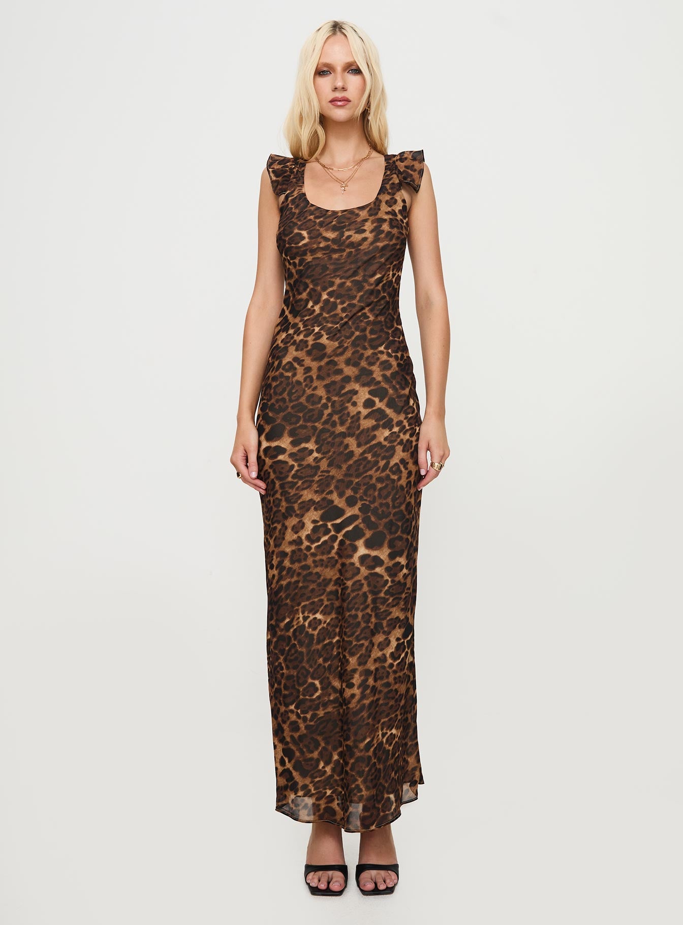 Channelle Maxi Dress Leopard Discount Best Place