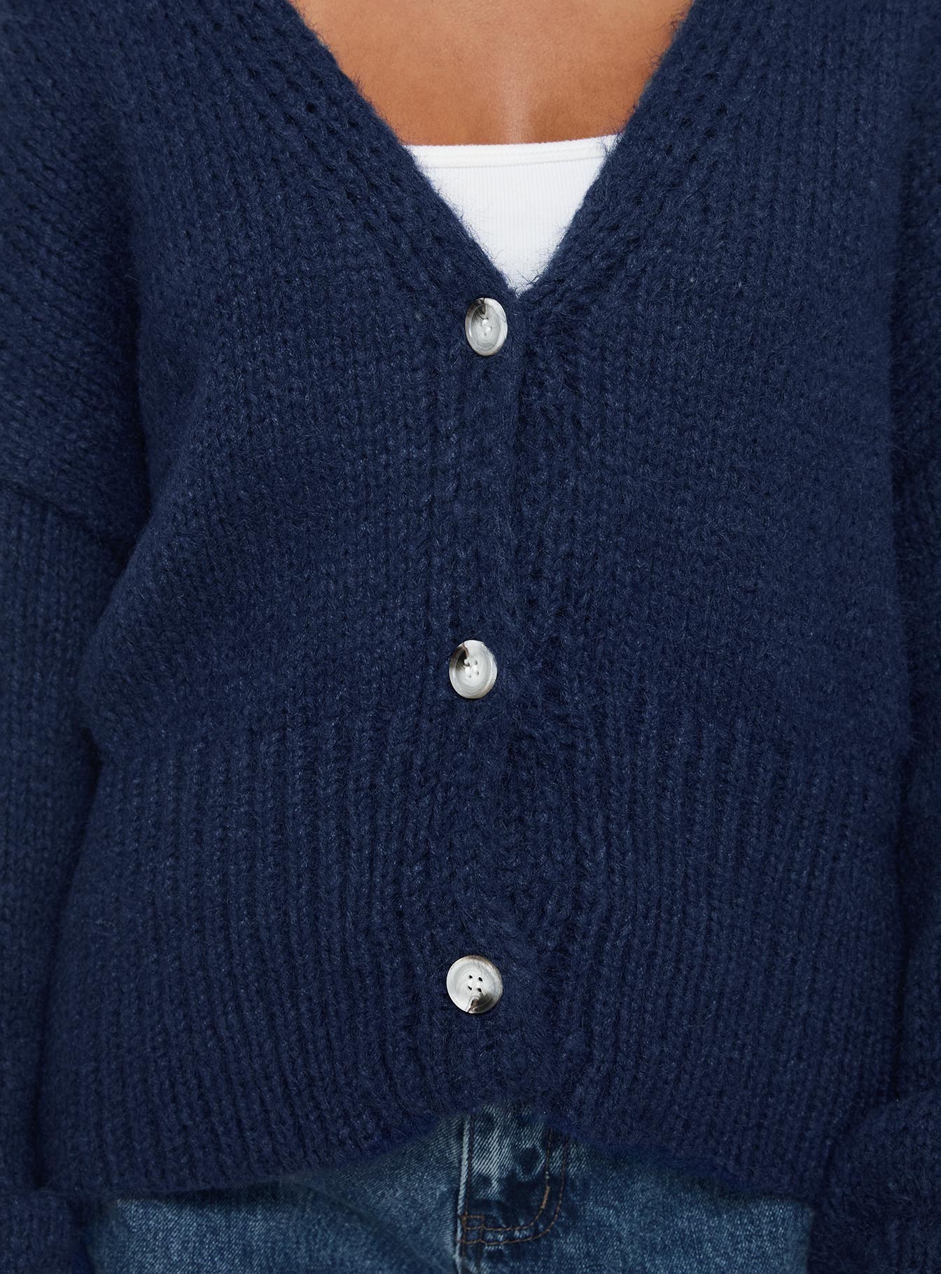 Yasmyn Knit Cardigan Royal Blue Discount Manchester