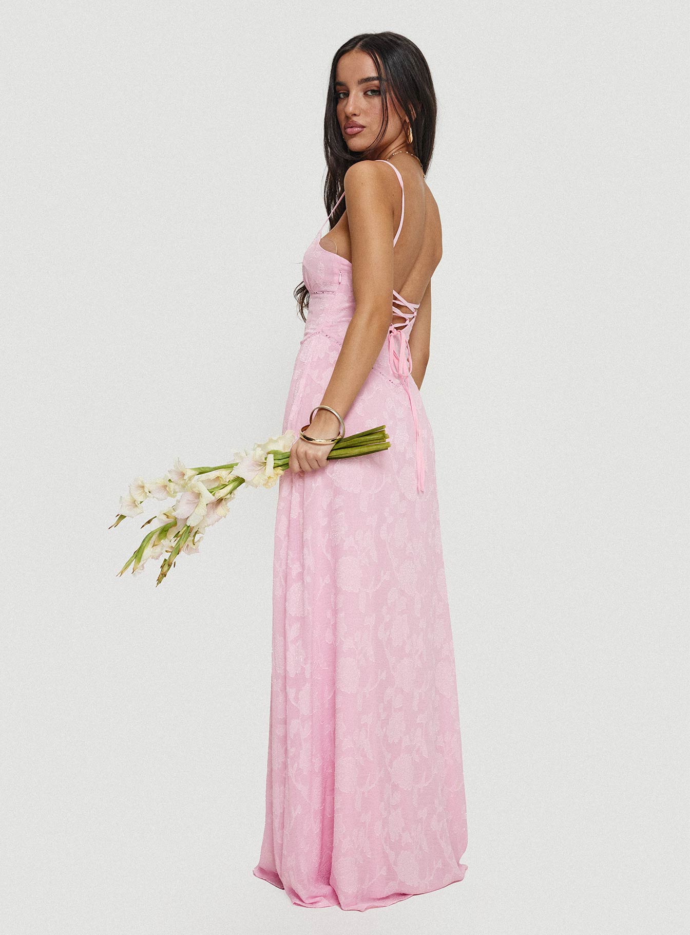 South Of France Maxi Dress Pink Free Shipping Looking For