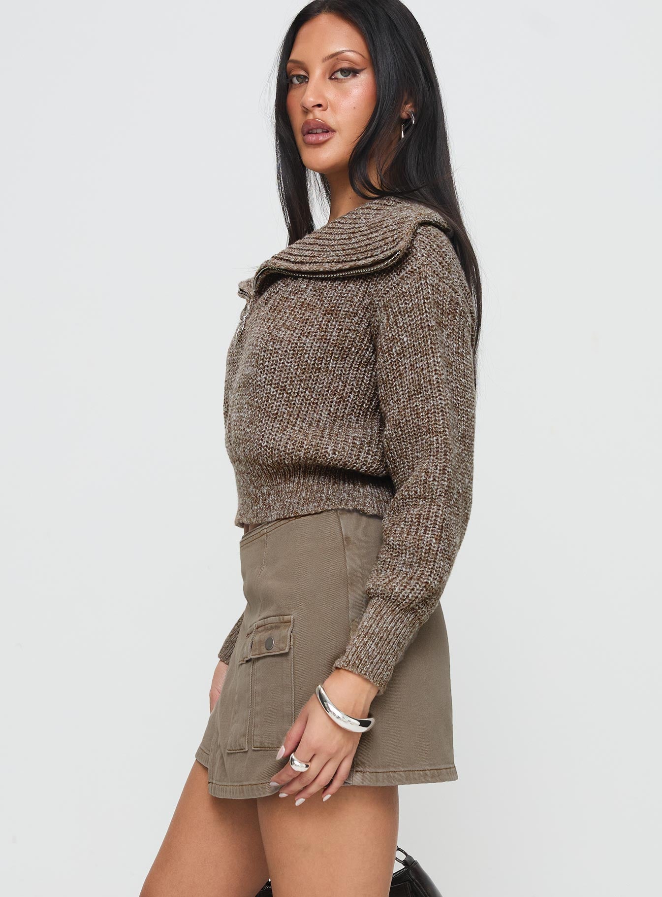 Zenara Micro Skirt Light Olive Official Sale Online