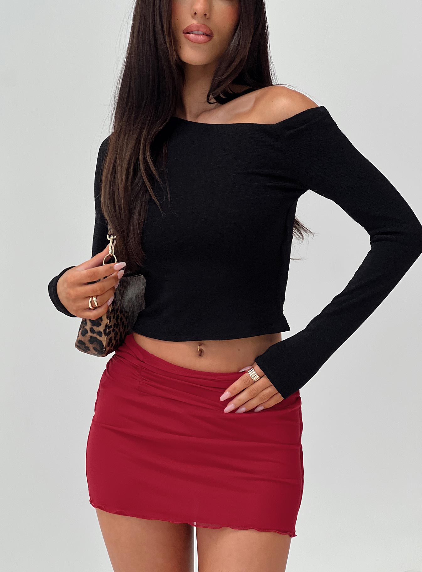 Malian Long Sleeve Top Black Cheap Sale 100% Guaranteed
