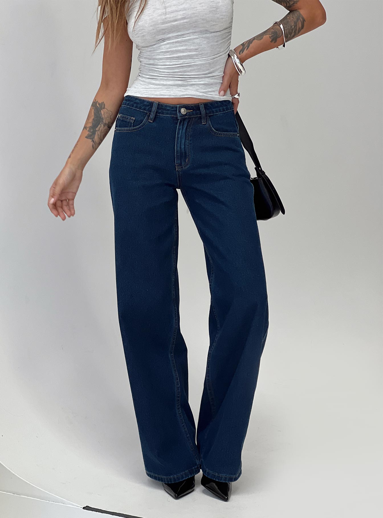 Maryanne Mid-rise Relaxed Denim Jeans Dark Wash Outlet Finishline