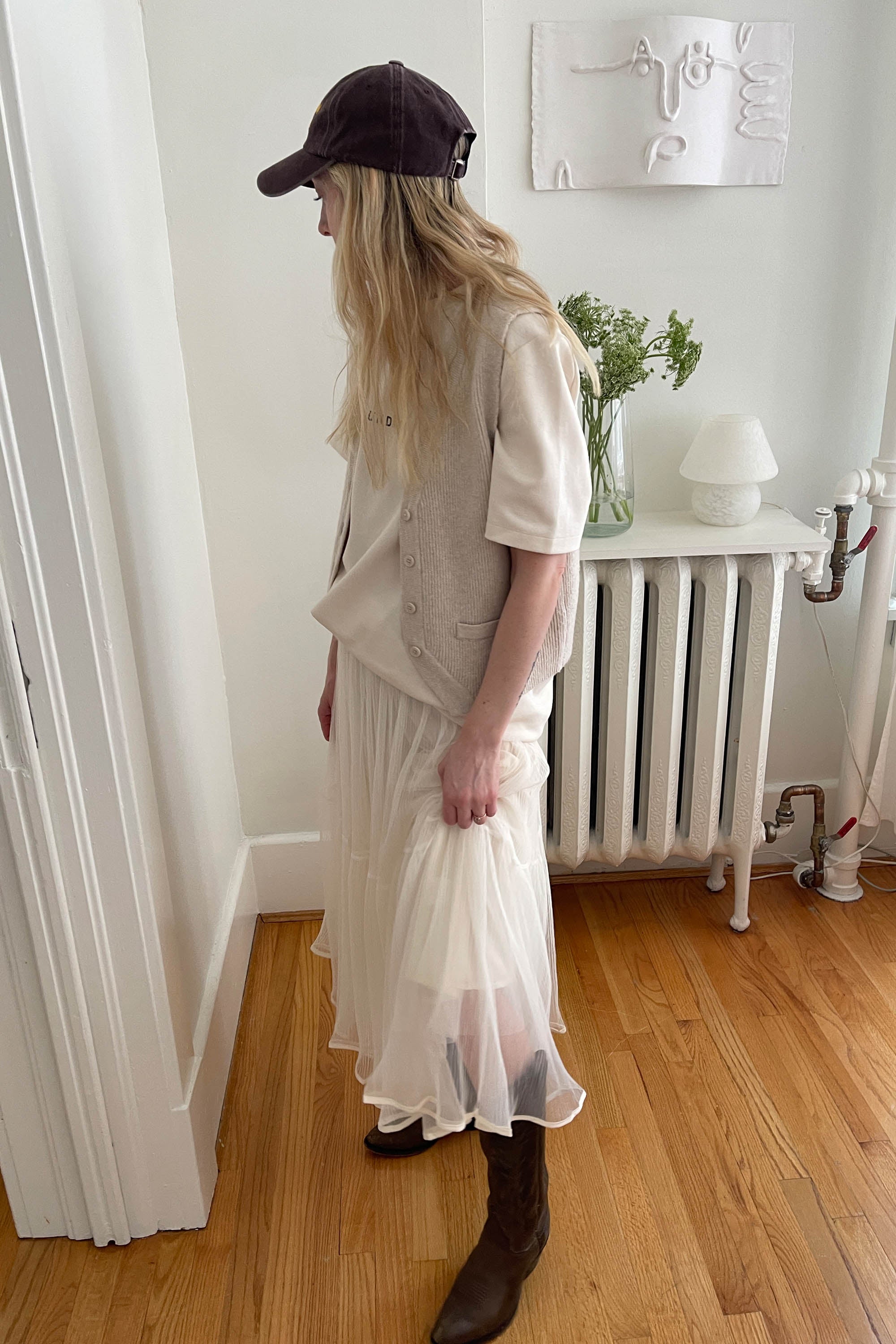 LAYERED TULLE MIDI SKIRT Inexpensive Cheap Online