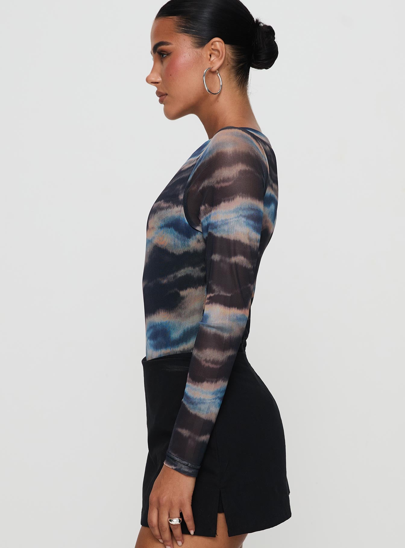 Agate Long Sleeve Bodysuit Multi Outlet With Credit Card