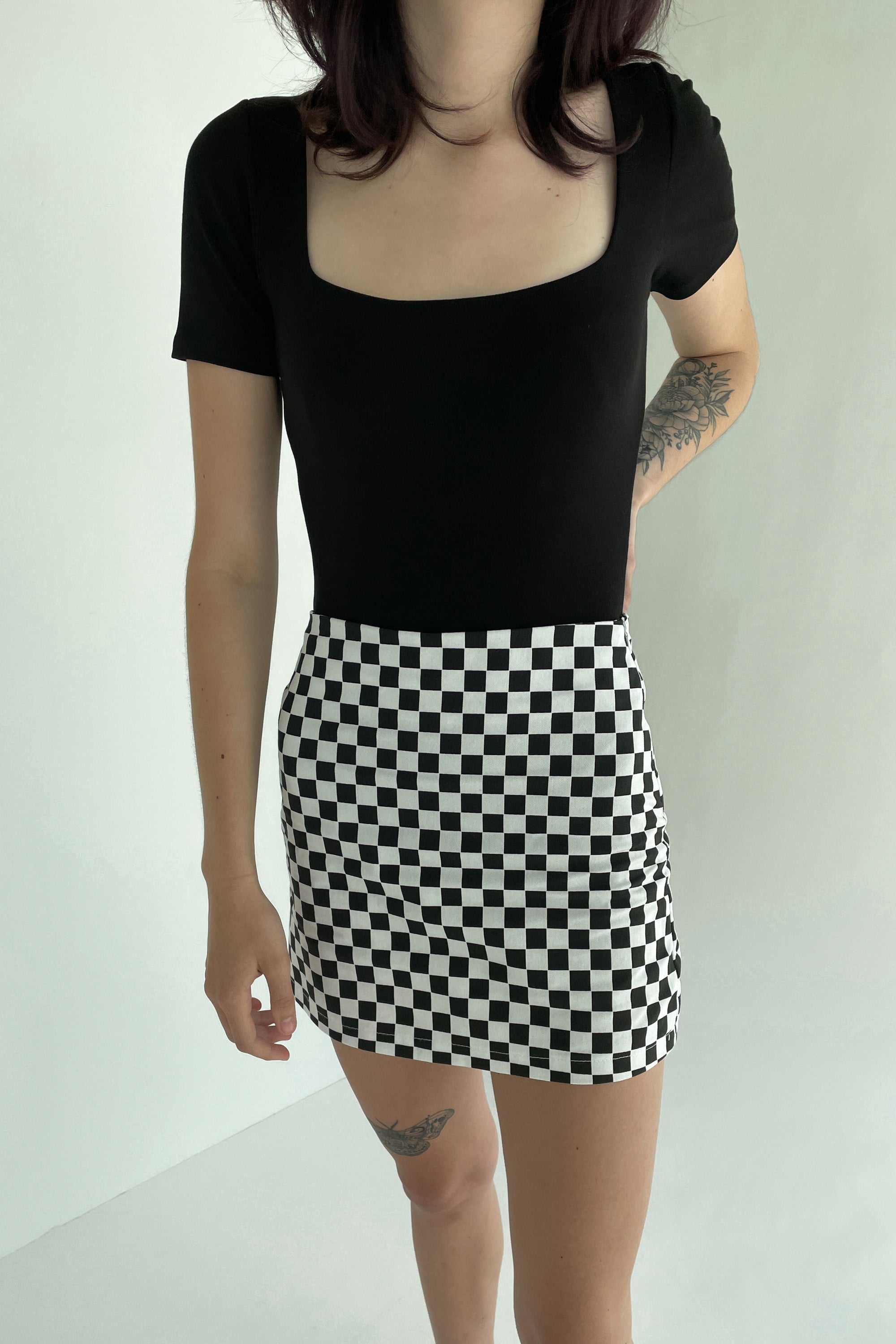 GINGHAM MINI SKIRT Best Place To Buy