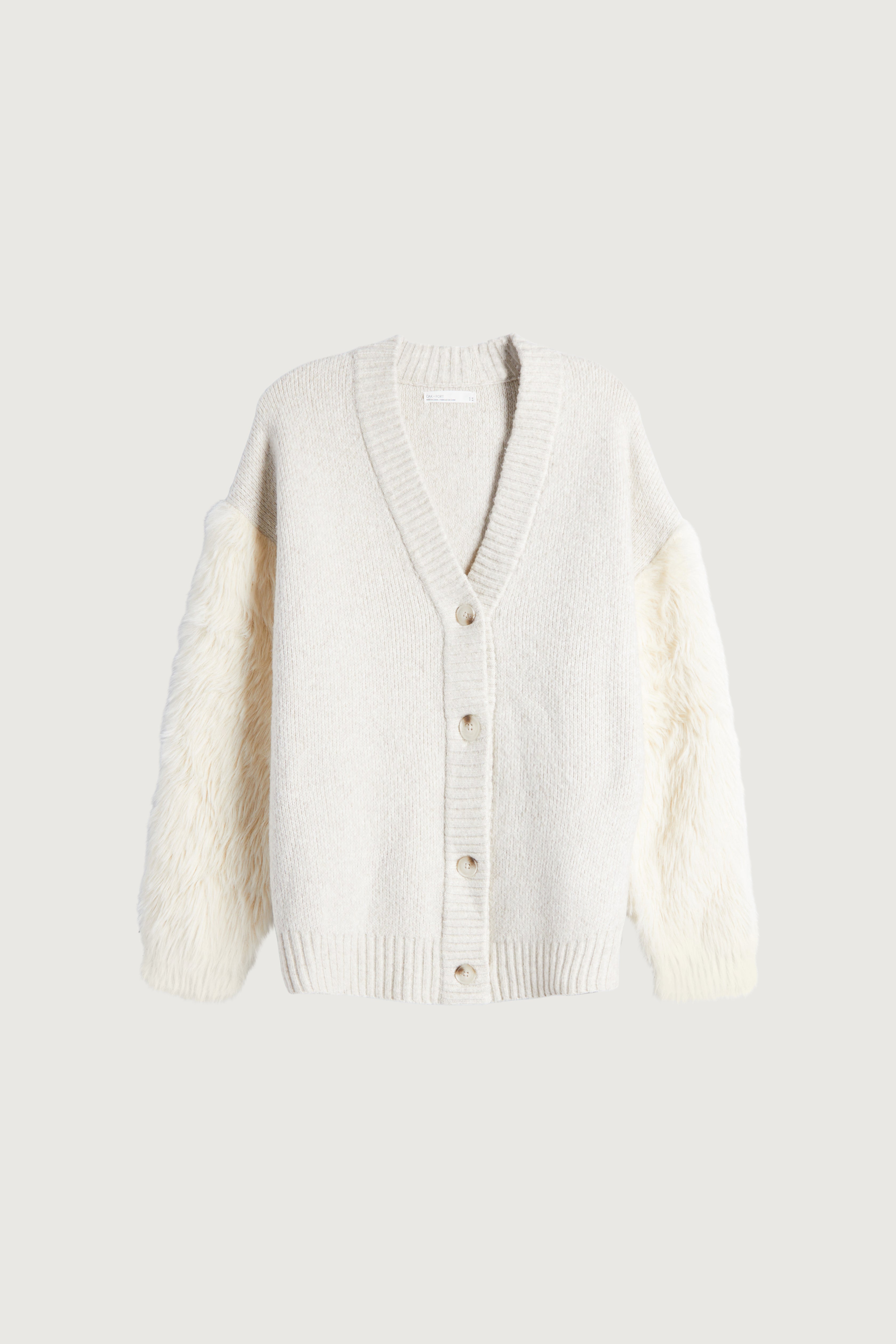 FUZZY SLEEVE CARDIGAN Footlocker For Sale