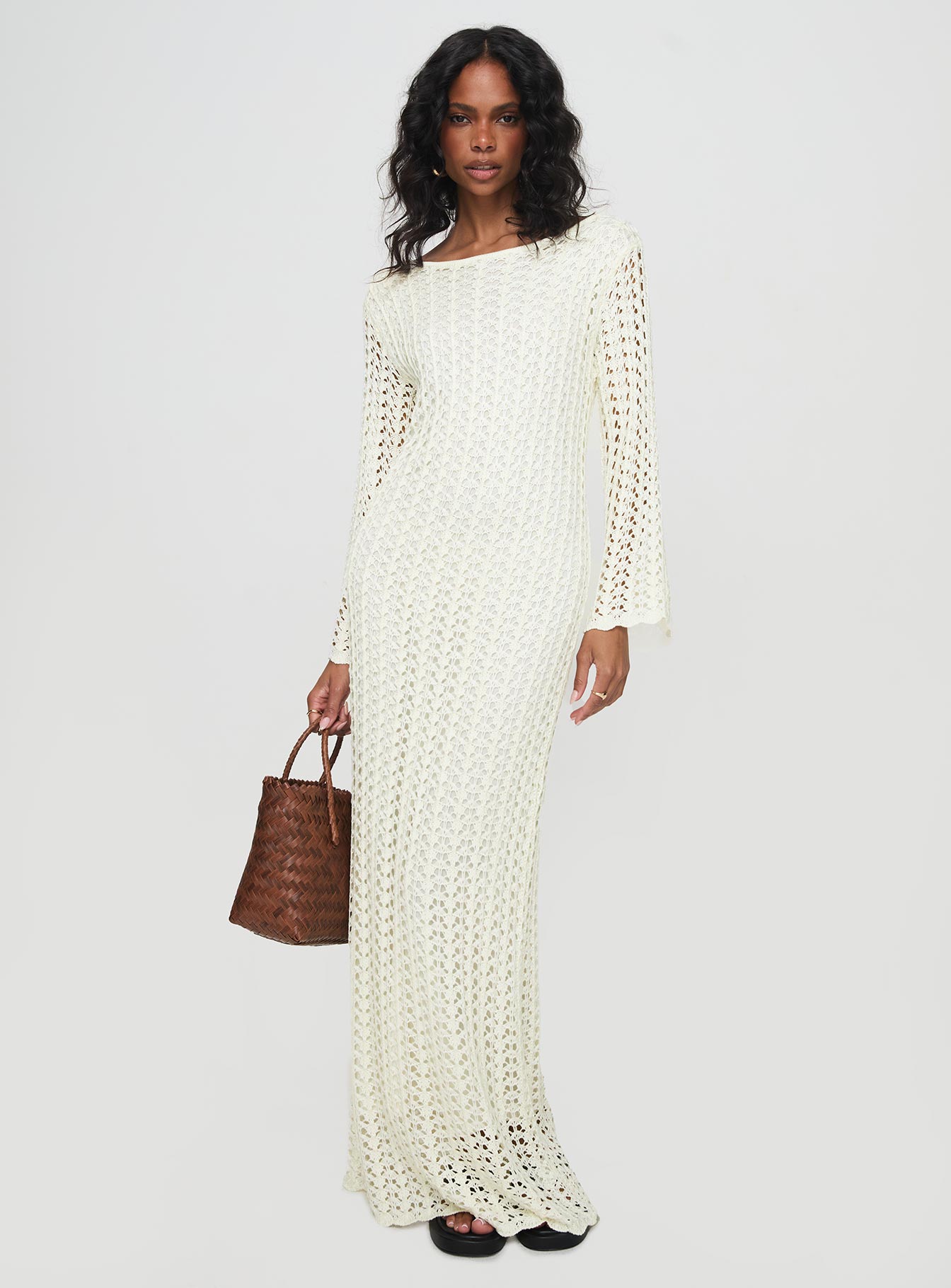 Westy Knit Maxi Dress Cream Cheap Sale Popular